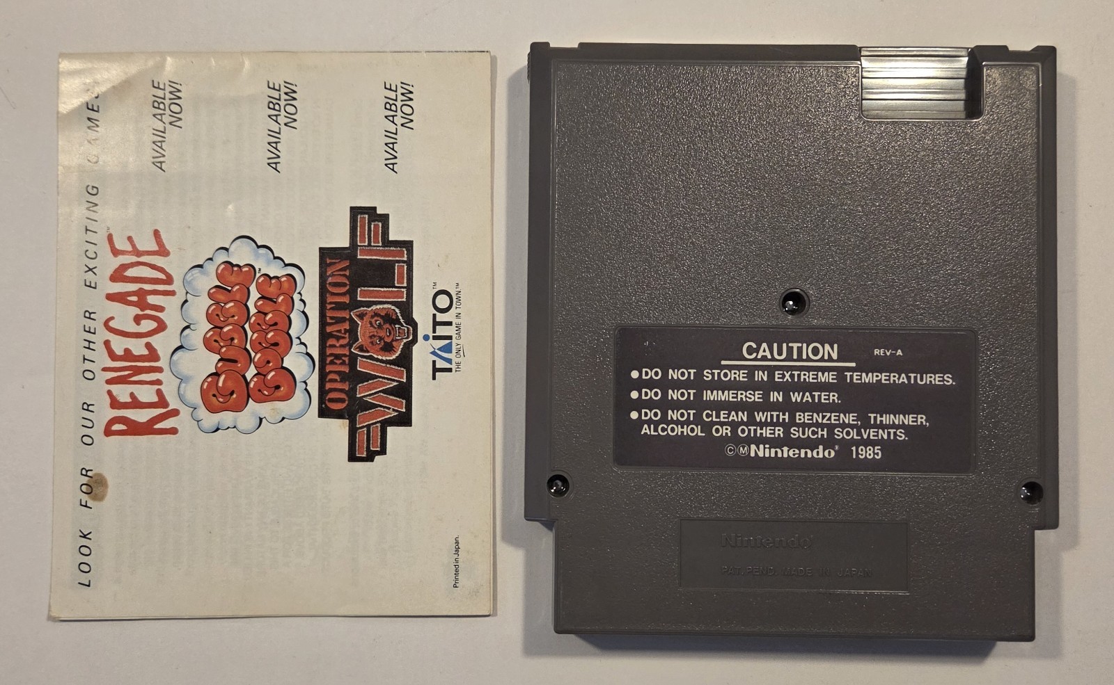 Sky Shark NES Nintendo Game Cartridge + Manual Taito 1989 Shooter