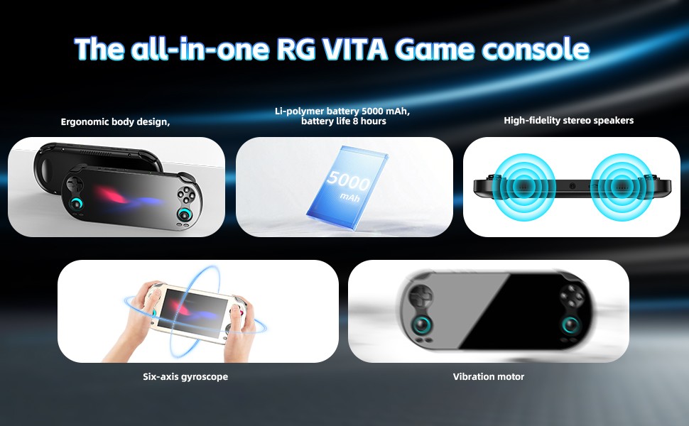 Anbernic RG Vita Retro Handheld Console 5.46″ IPS Touch 3+64GB 3000mAh Android12