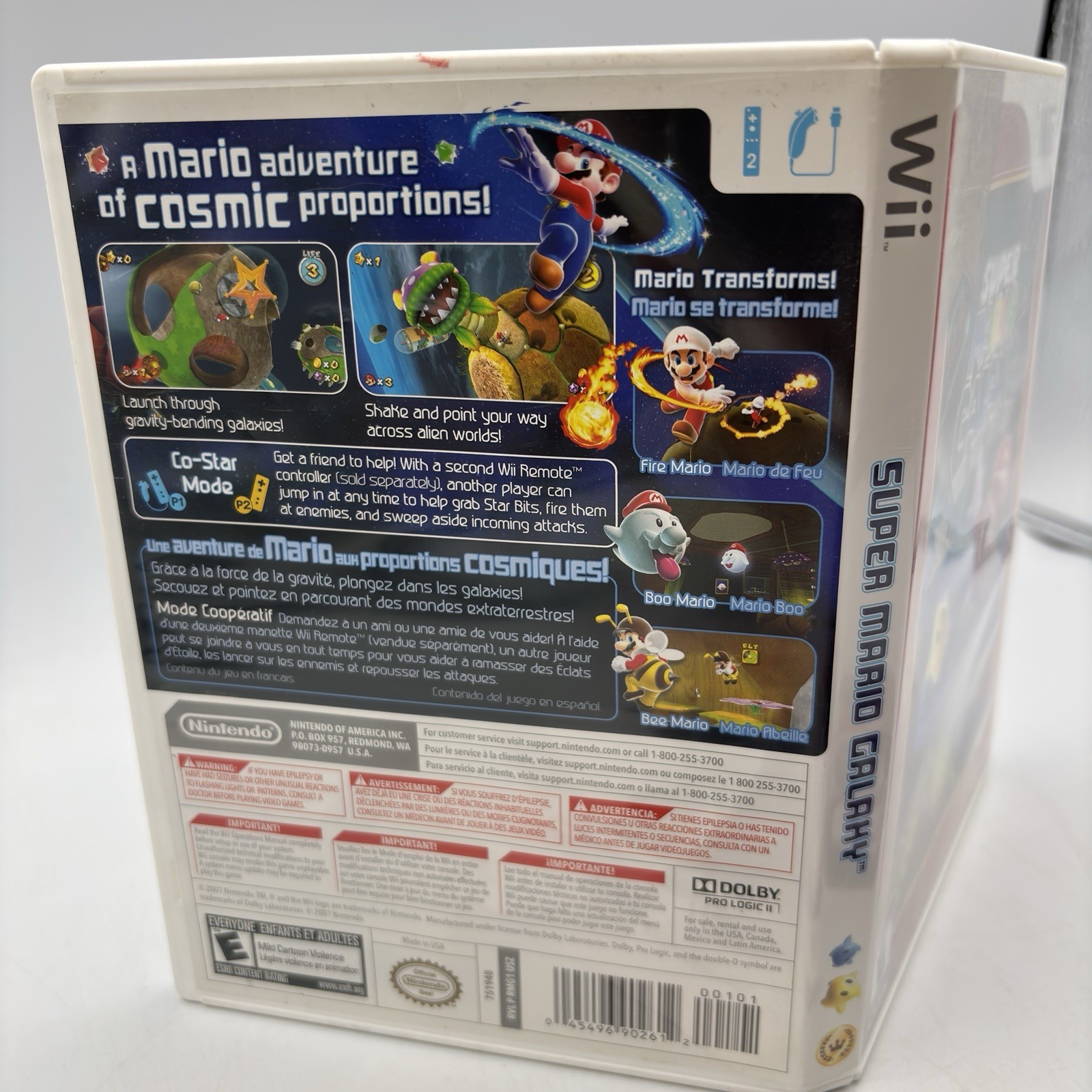 Super Mario Galaxy (Nintendo Wii, 2007) Complete CIB Tested