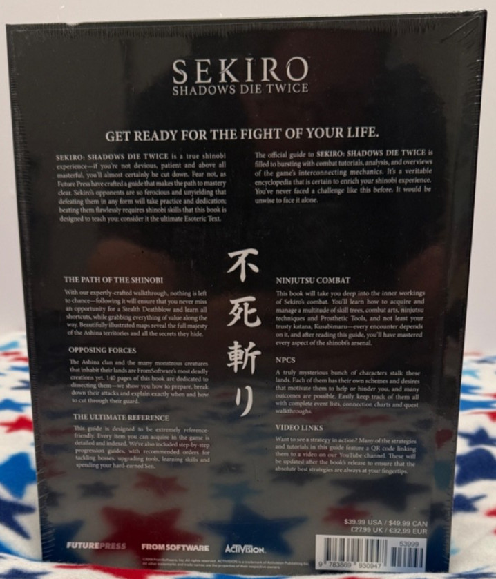 Sekiro: Shadows Die Twice Official Strategy Guide Future Press Hardcover SEALED