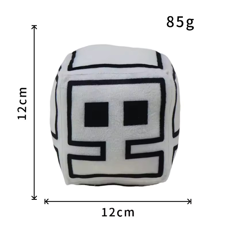 12CM Geometry Dash Plush Toy Soft And Cuddly Game Plush Doll Kids Birthday Gifts