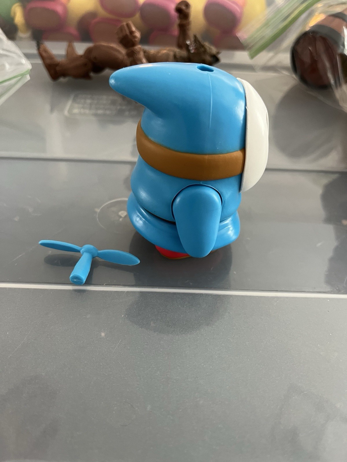 Light Blue Shy Guy Propeller Figure Super Mario World Of Nintendo Jakks Toy RARE