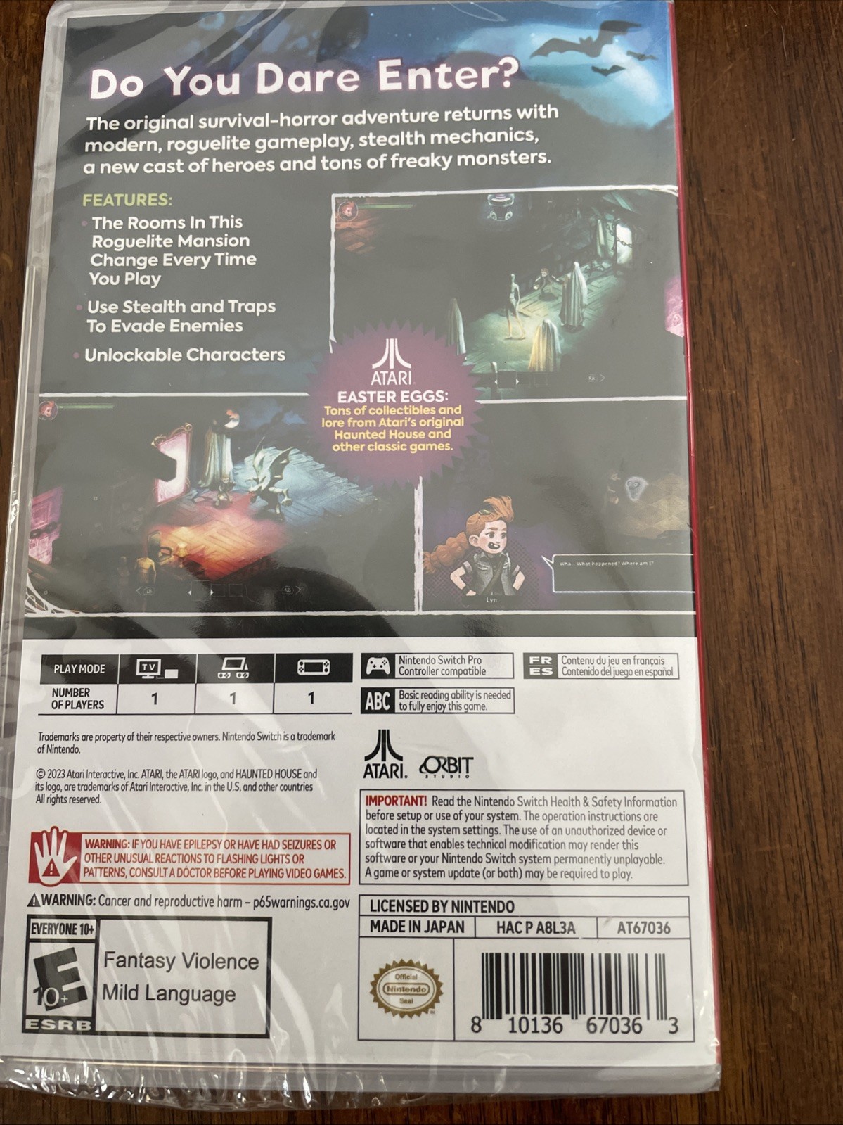 Haunted House Nintendo Switch Survival Horror BRAND NEW Factory Sealed Game