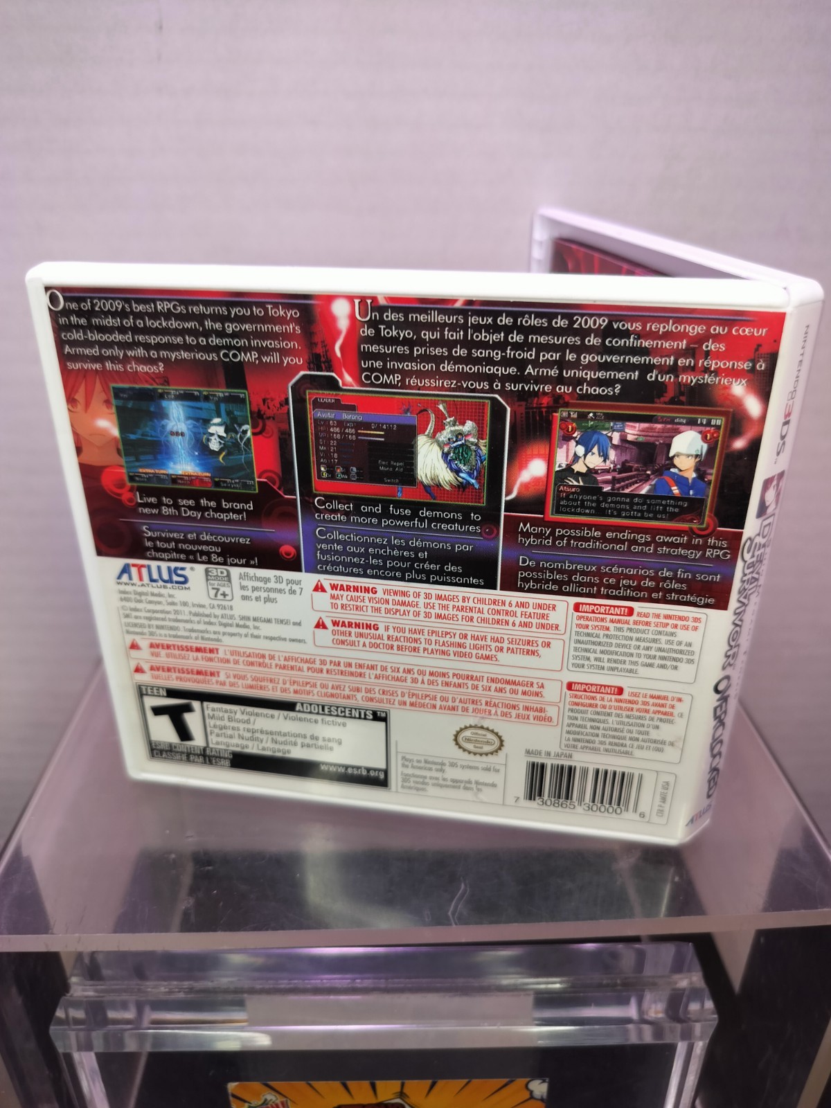 Shin Megami Tensei Devil Survivor Overclocked (Nintendo 3DS 2011) AS-IS UNTESTED