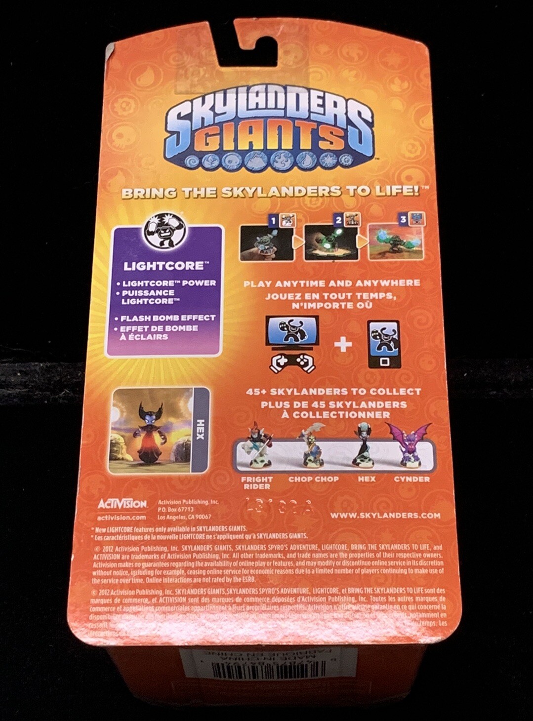 Brand New Sealed Skylanders Giants Hex Lightcore Undead Series 2 Please Read!
