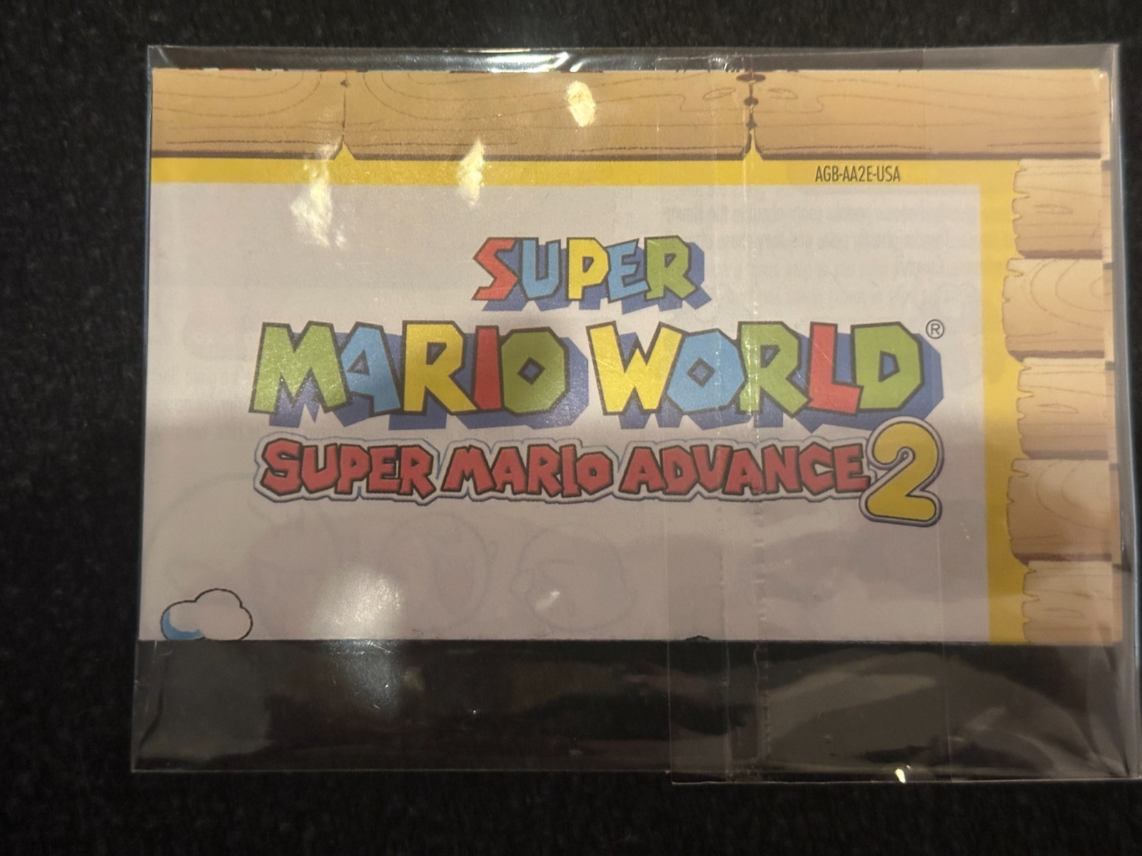 Super Mario Advance 2 GBA Fold-Out Map Poster Insert AGB-AA2E-USA
