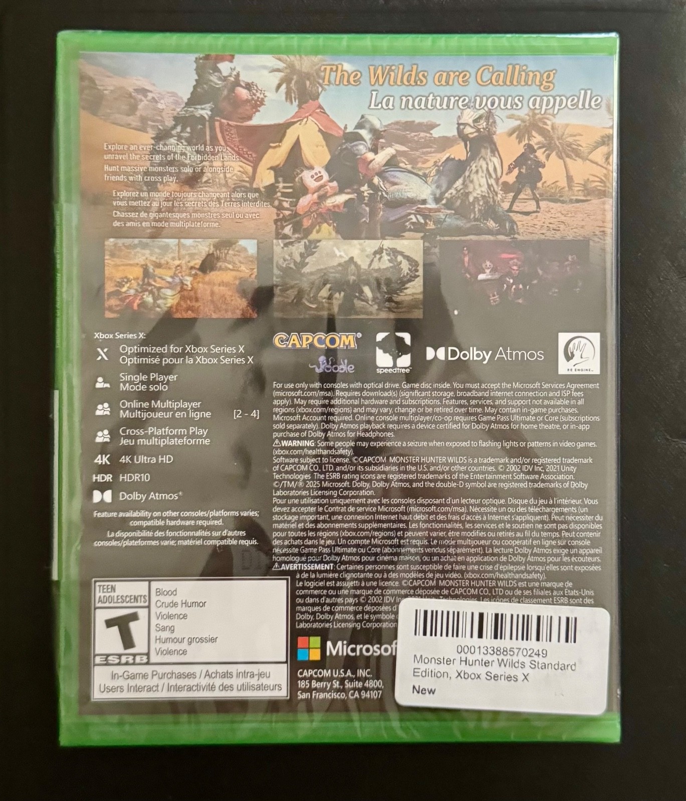 Monster Hunter Wilds (Standard Edition) (Xbox Series X BRAND NEW SEALED)