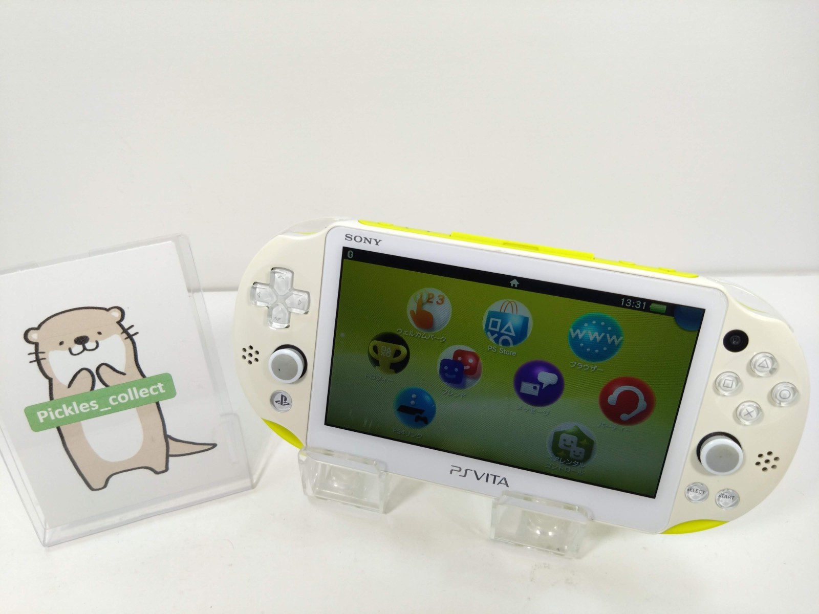PS Vita 2000 Lime Green White PCH 2000 ZA13 Console only PSV Tested Sony 0611A