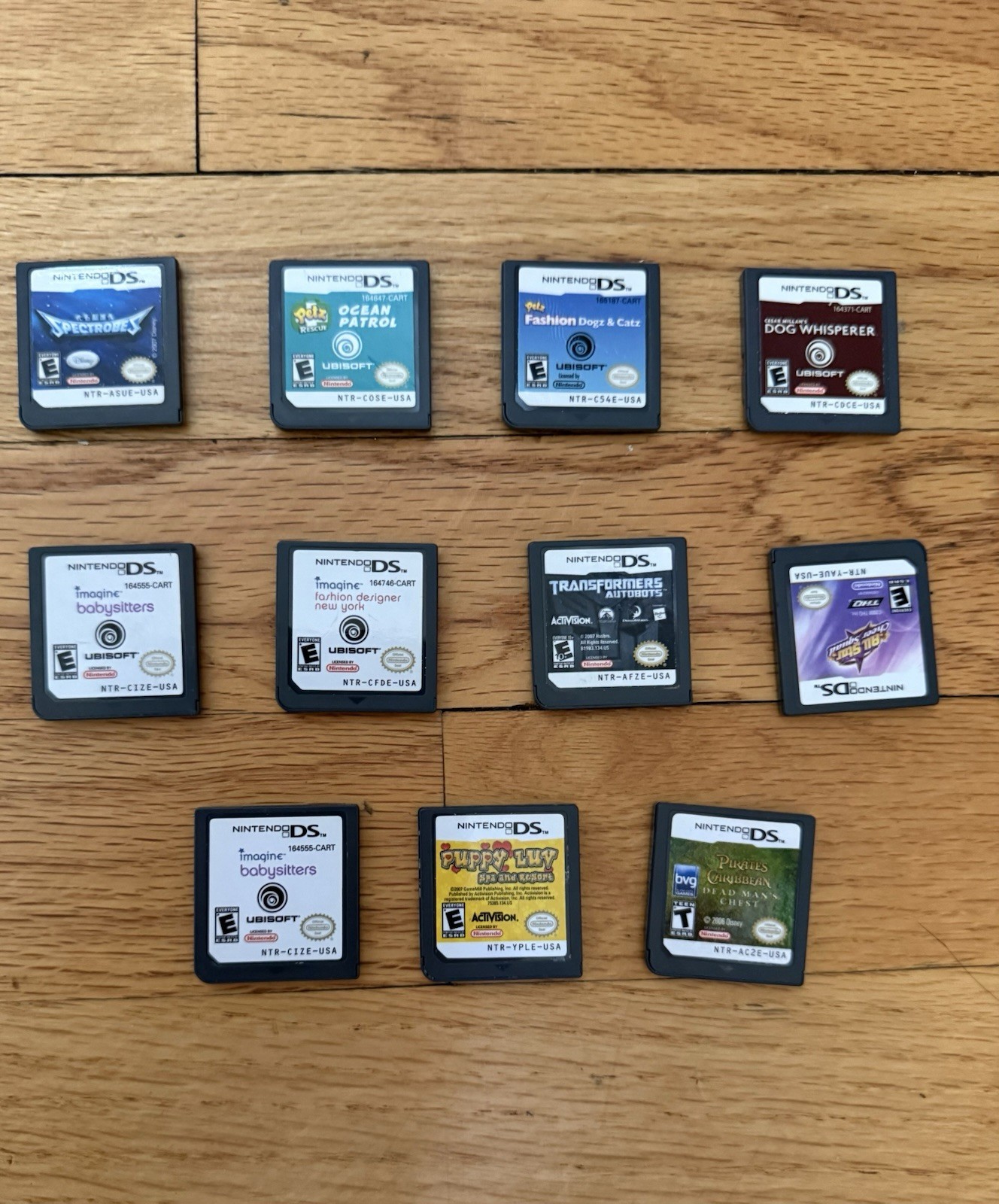 Nintendo DS & GBA Games Bundle Lot Of 15 Transformers Spectrobes Bratz Pirates