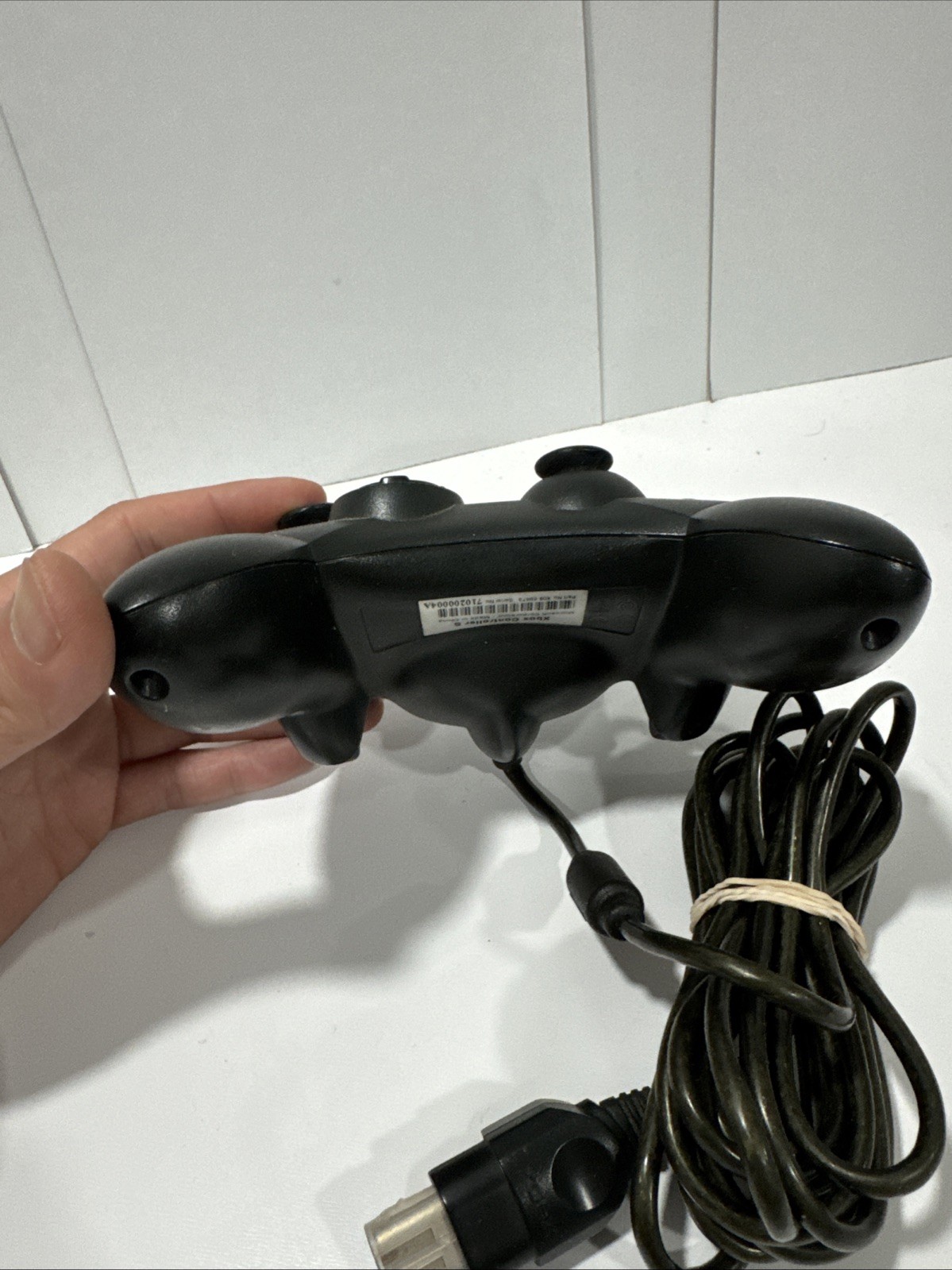 Original Xbox OEM Controller S Type Black X08-69873 w/ Breakaway Cable WORKS