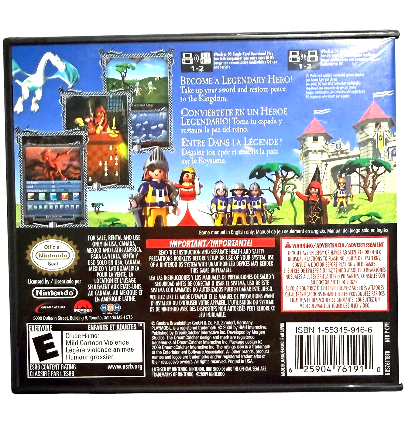 Nintendo DS Playmobil Interactive KNIGHTS Game Rated E-Everyone NEW Sealed