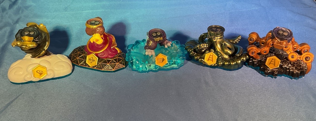 Skylanders Swap Force Lot Wash Buckler Blast Zone Stealth Elf 5 Bottoms