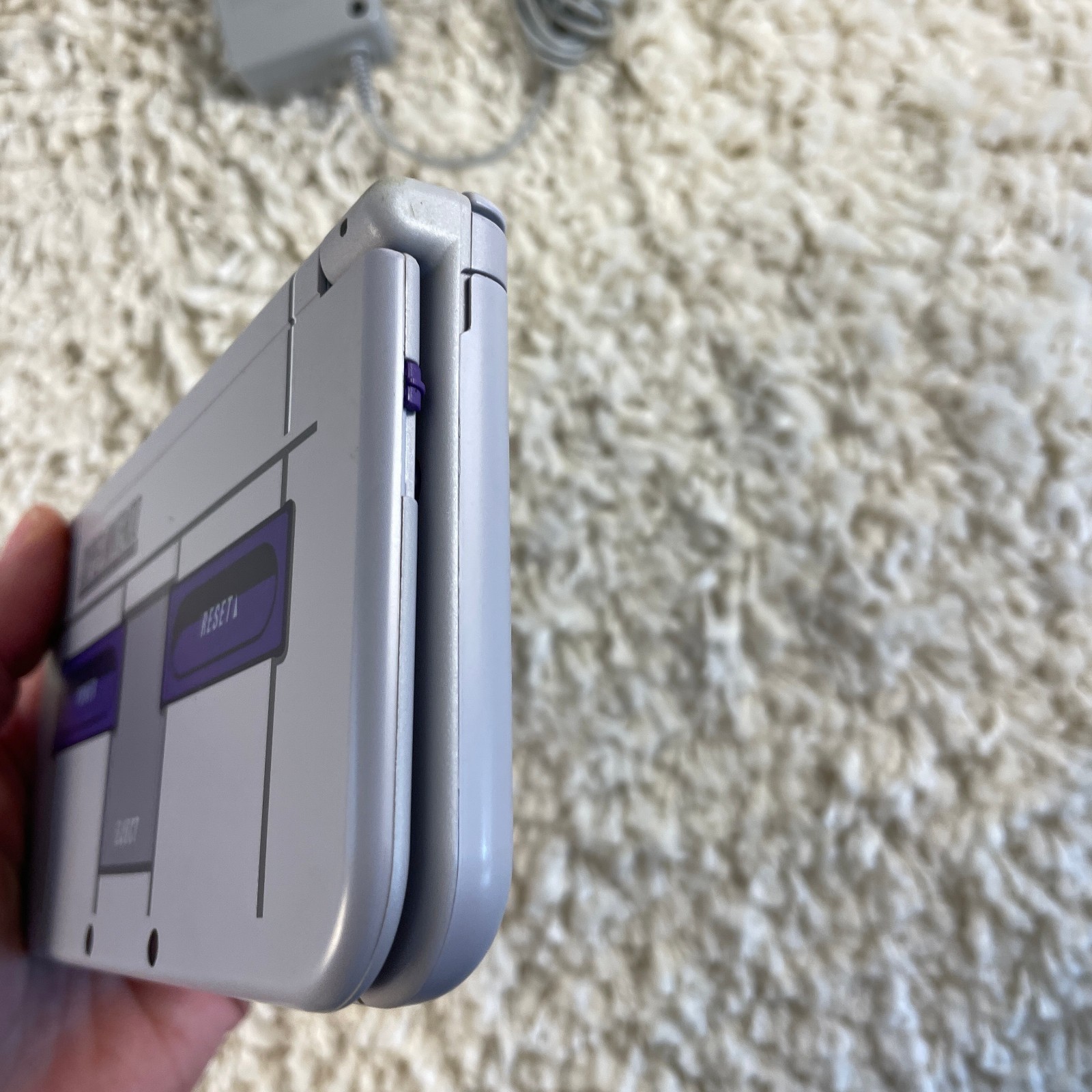 Nintendo New 3DS XL Super Nintendo SNES Edition Gray Purple NTSC RED-001 Tested