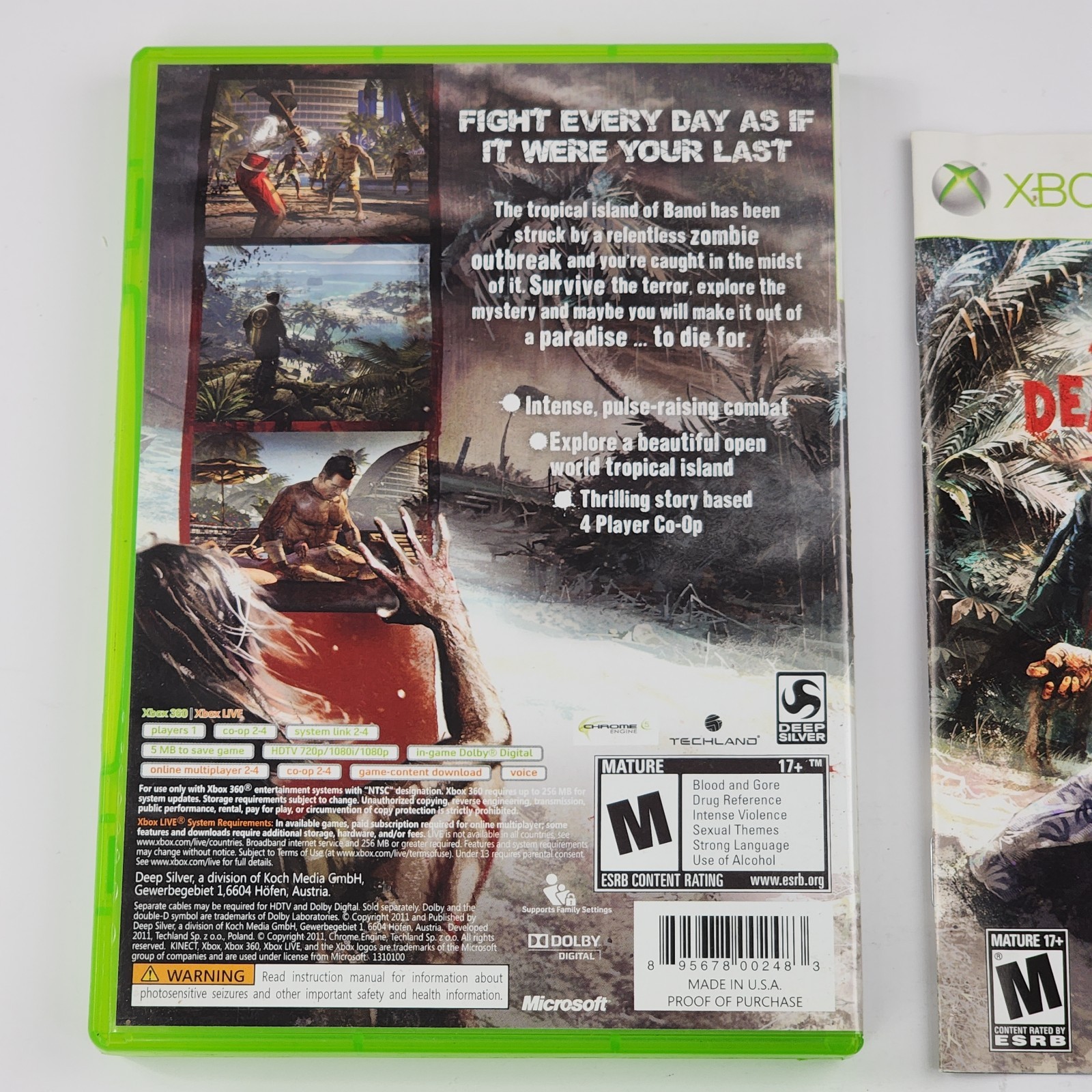 Dead Island & Dead Island Riptide – Microsoft Xbox 360 Tested Game Lot Complete
