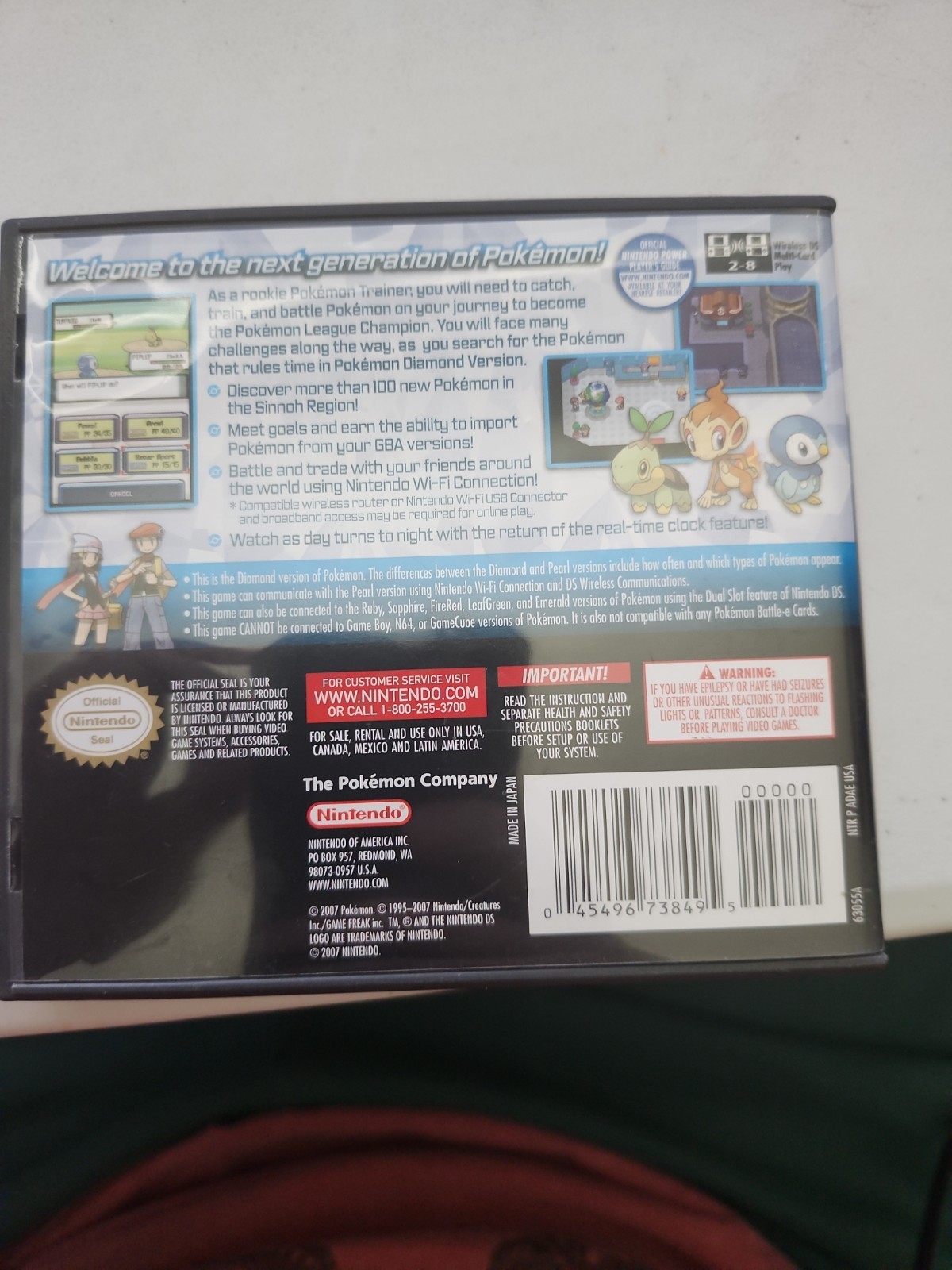 Pokémon: Diamond Version (DS, 2007)