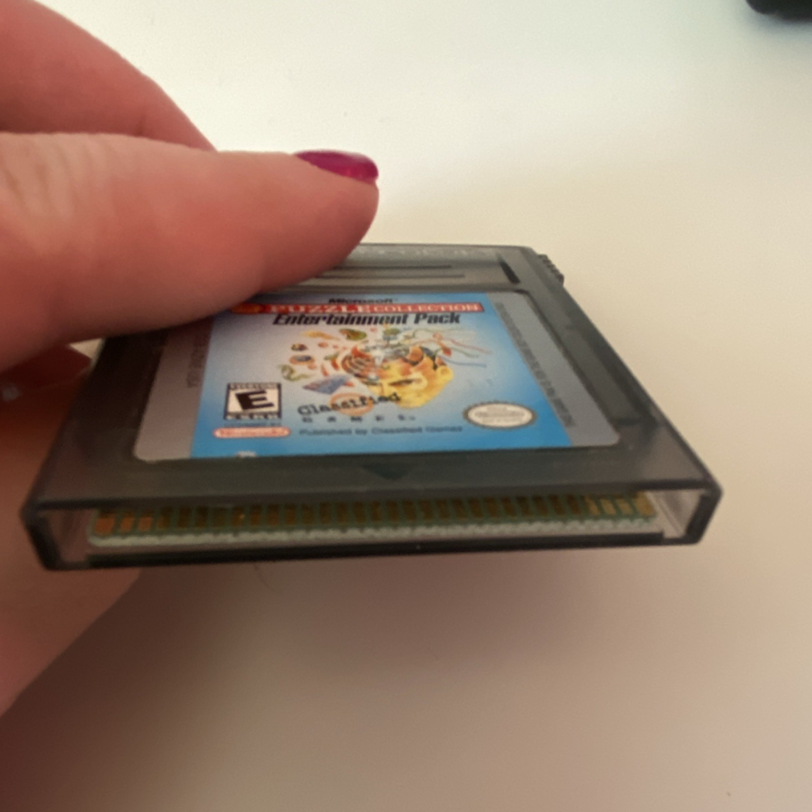 Microsoft Entertainment Pack Nintendo Game Boy Color Classified Puzzle NTSC 1998