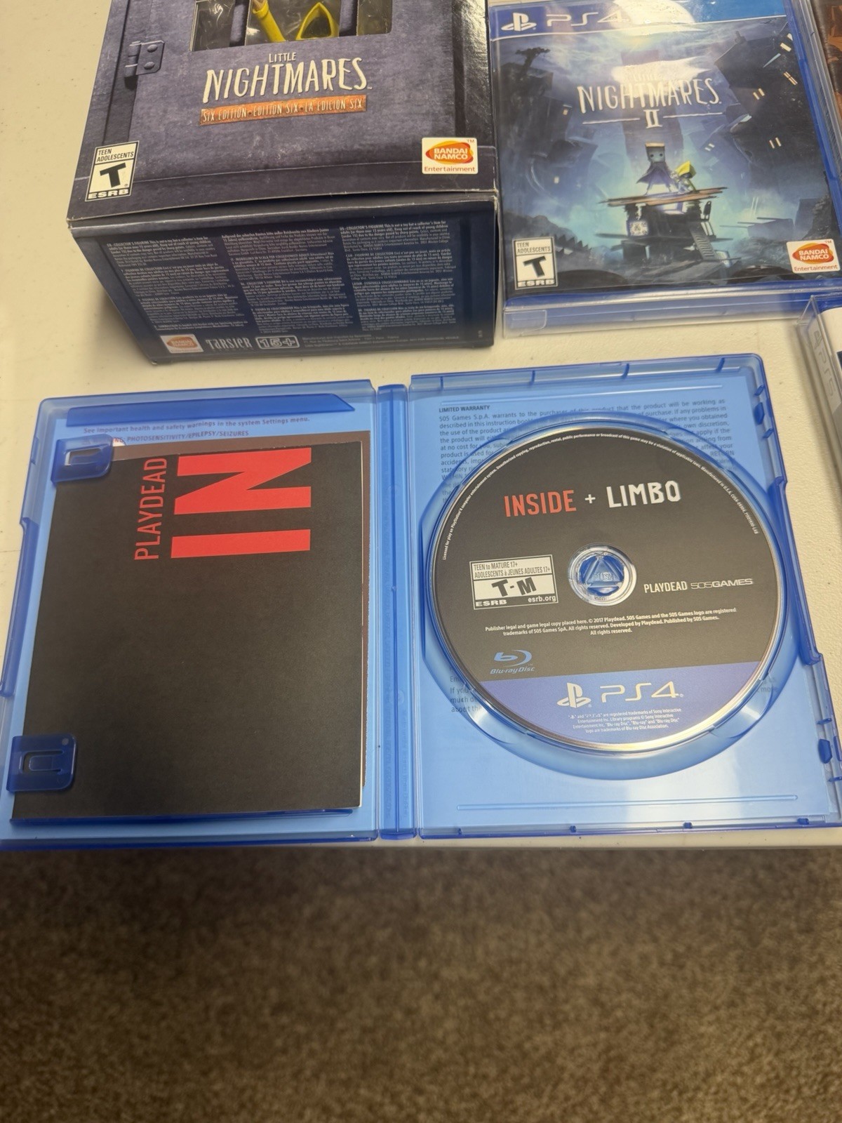 PS4 PS5Horror Lot Little Nightmares, II, III, Six Edition Inside Limbo, Reanimal