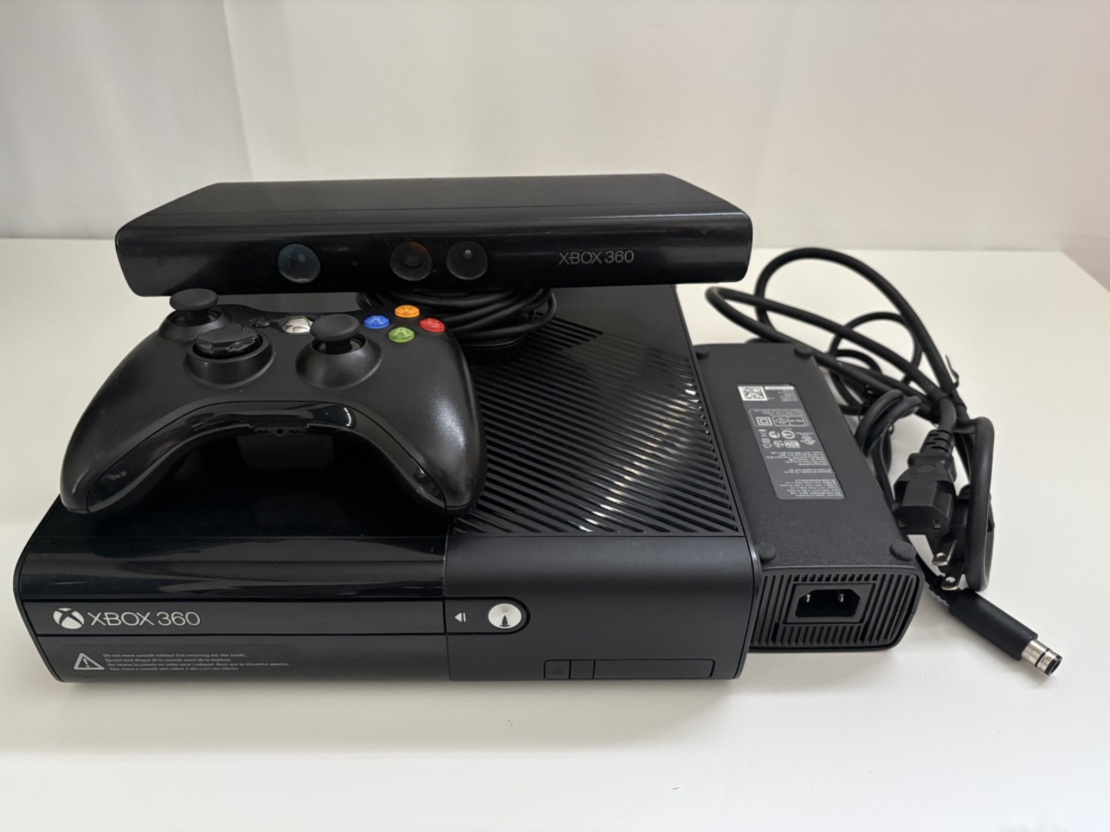 Microsoft Xbox 360 E 250GB w/ Controller, Kinect, and Power Brick
