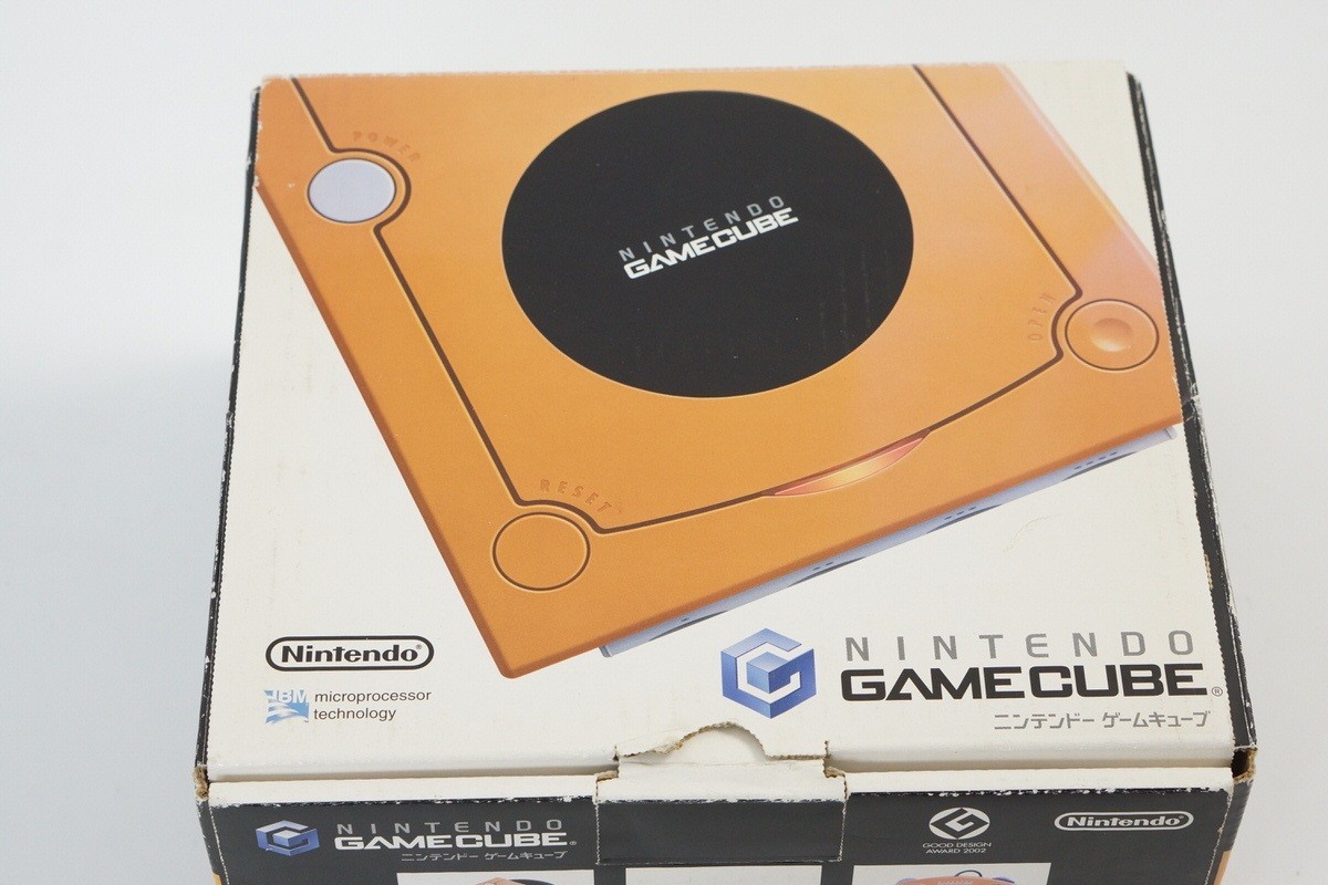 Gamecube Orange Console Boxed DOL-101JP For Japan Game Tested System DJH0069536