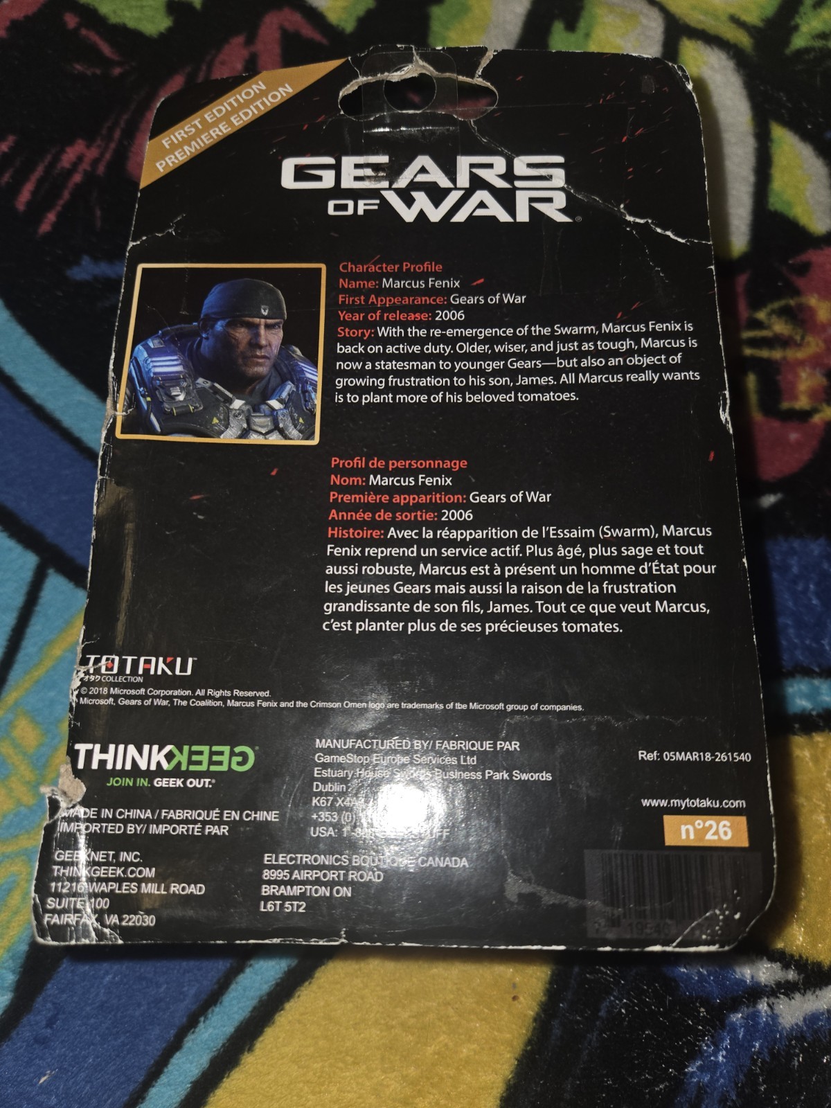 Totaku Collection #26 Gears of War MARCUS FENIX GameStop New