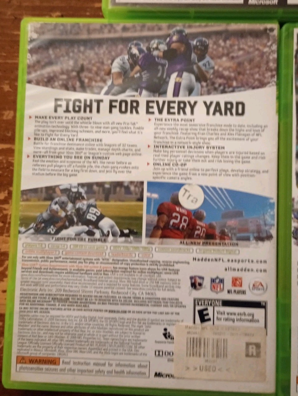 7 XBOX 360 Games Madden NFL 10,11,12,13,FIFA Soccer 12,Tony Hawke Ride,NBA 2K13