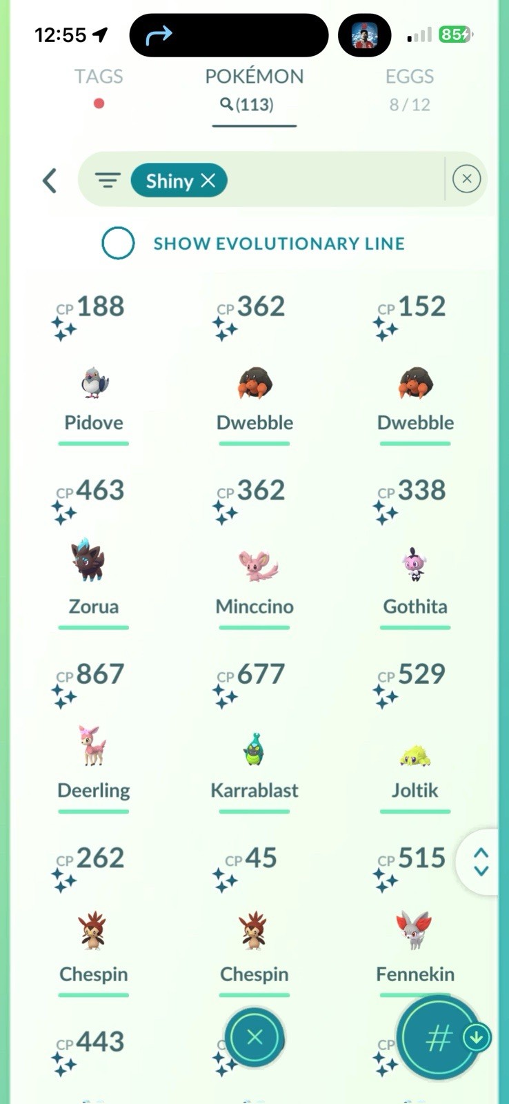 Pokémon PTC GO | LVL 70 |113✨|10.3☄️ Charcadet, Bg Ditto X 9