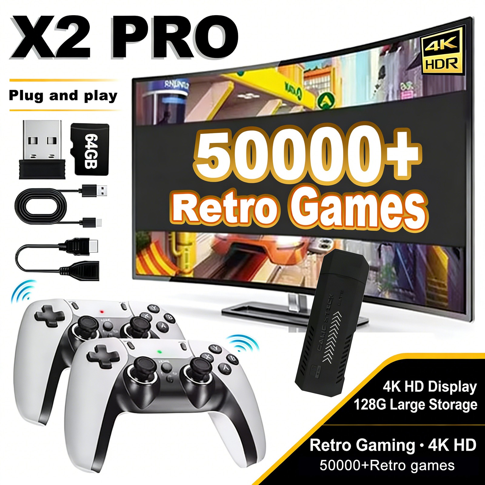 Video Game Console Features Over 50,000 Built-in Retro Video Games