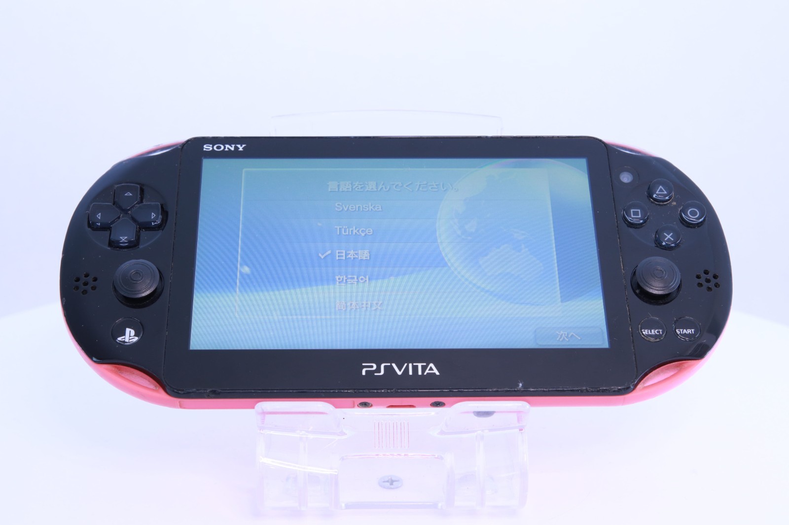 JP Game PS Vita PCH-2000 Pink Black [ Rank：B]