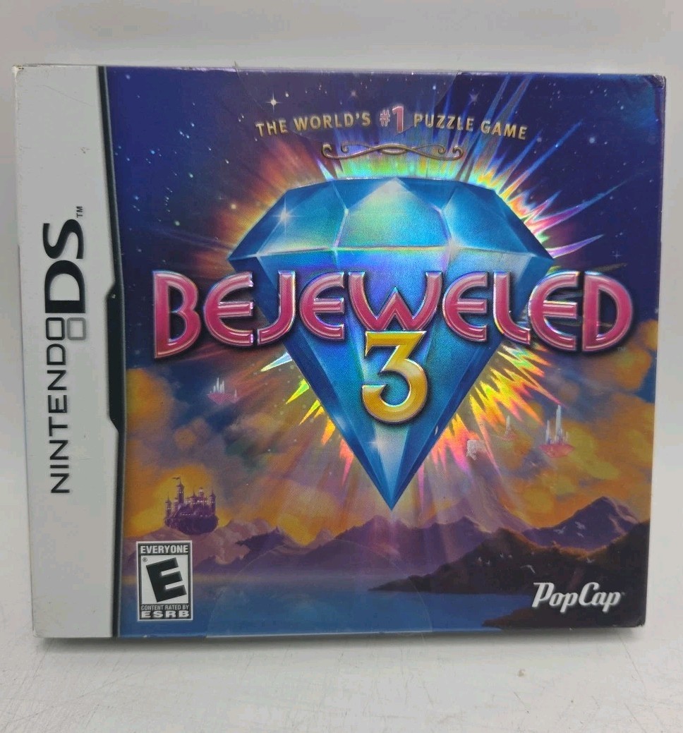 Bejeweled 3 New Sealed with Slipcover Nintendo DS Game