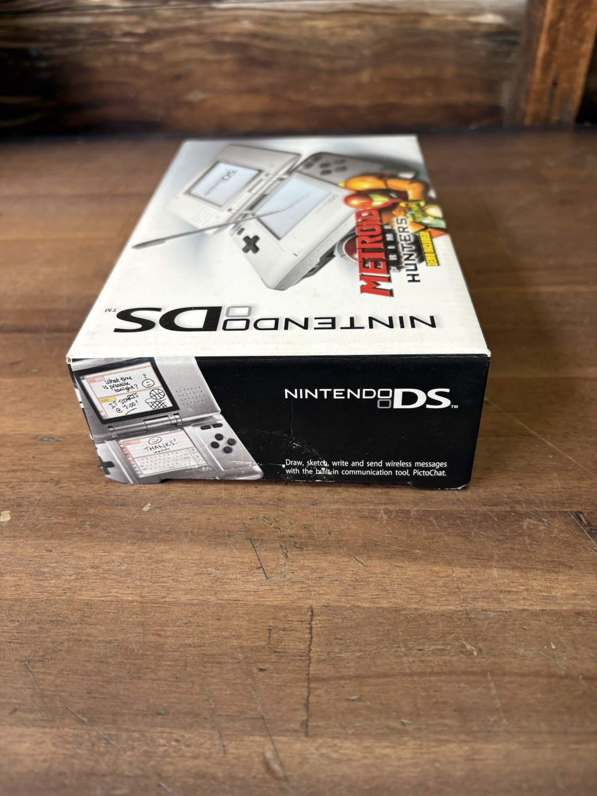 Nintendo DS Metroid Prime Hunters Titanium Console Box/Charger Only No Console