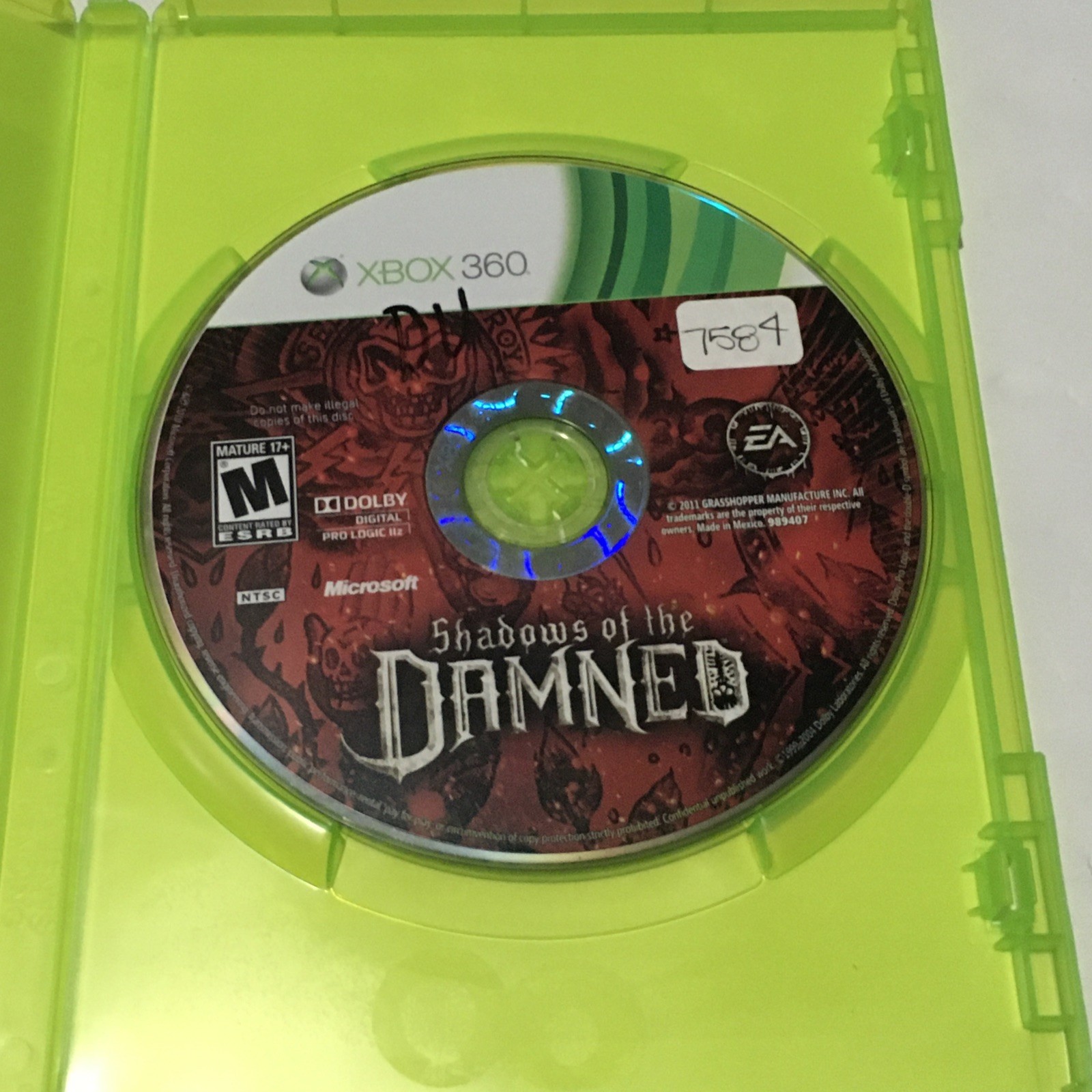 Shadows of the Damned Xbox 360 Tested Missing Manual