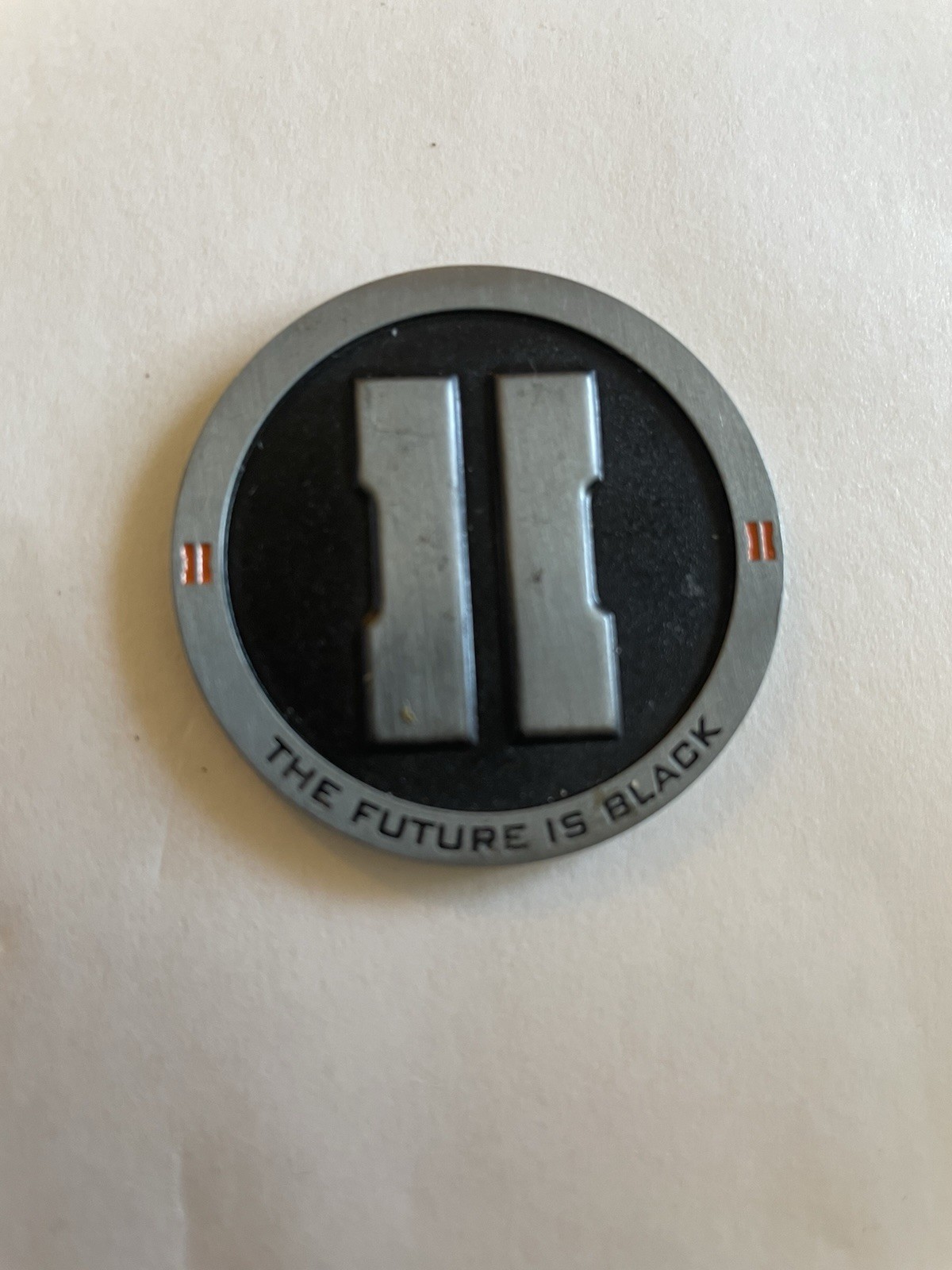 Call of Duty Black Ops II Challenge Coin The Future Is Black Metal Medallion 1.5