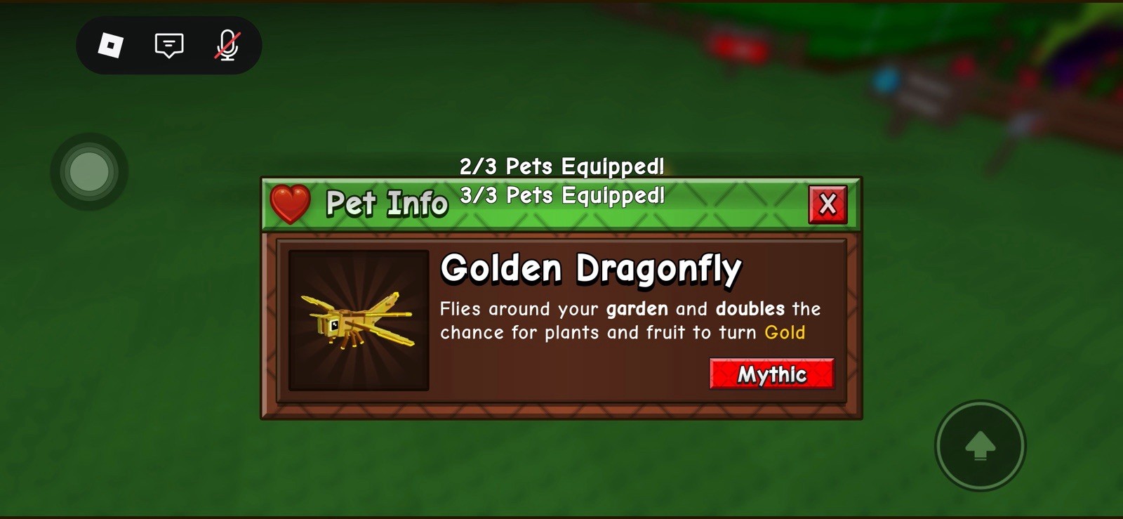 Roblox Golden Dragonfly Mythic In-Game Pet Item – Multiplayer Online