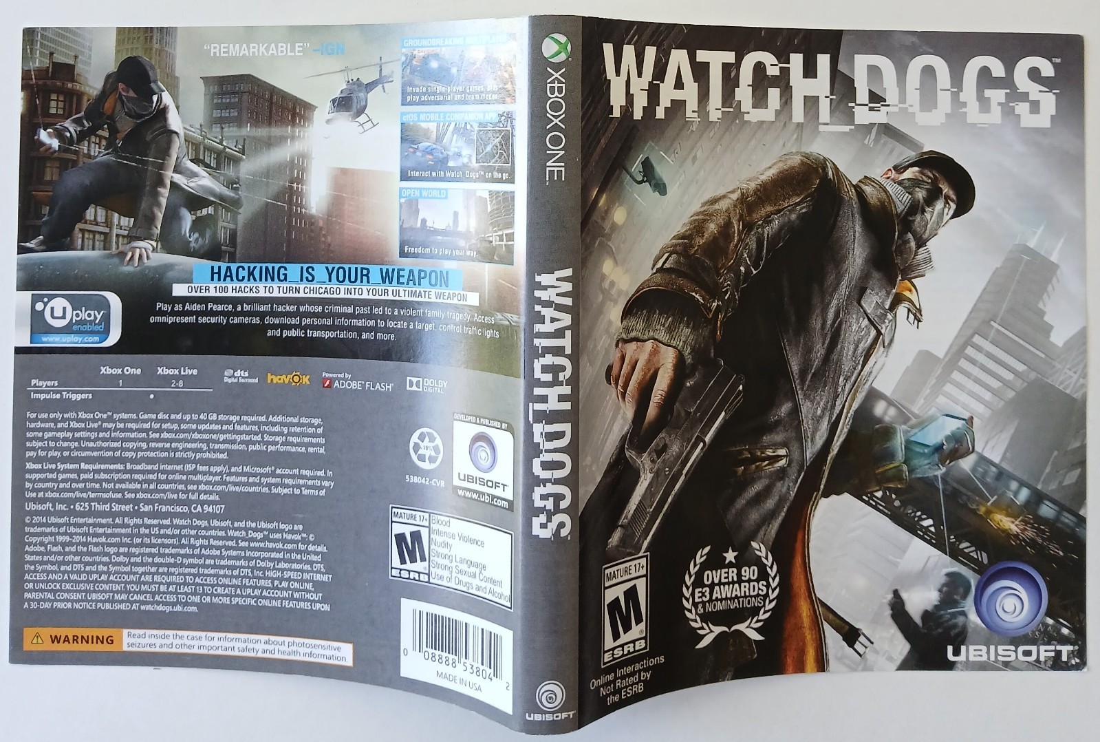 XBOX ONE Cover Art Inserts (Box Art) ONLY – You Pick/Choose