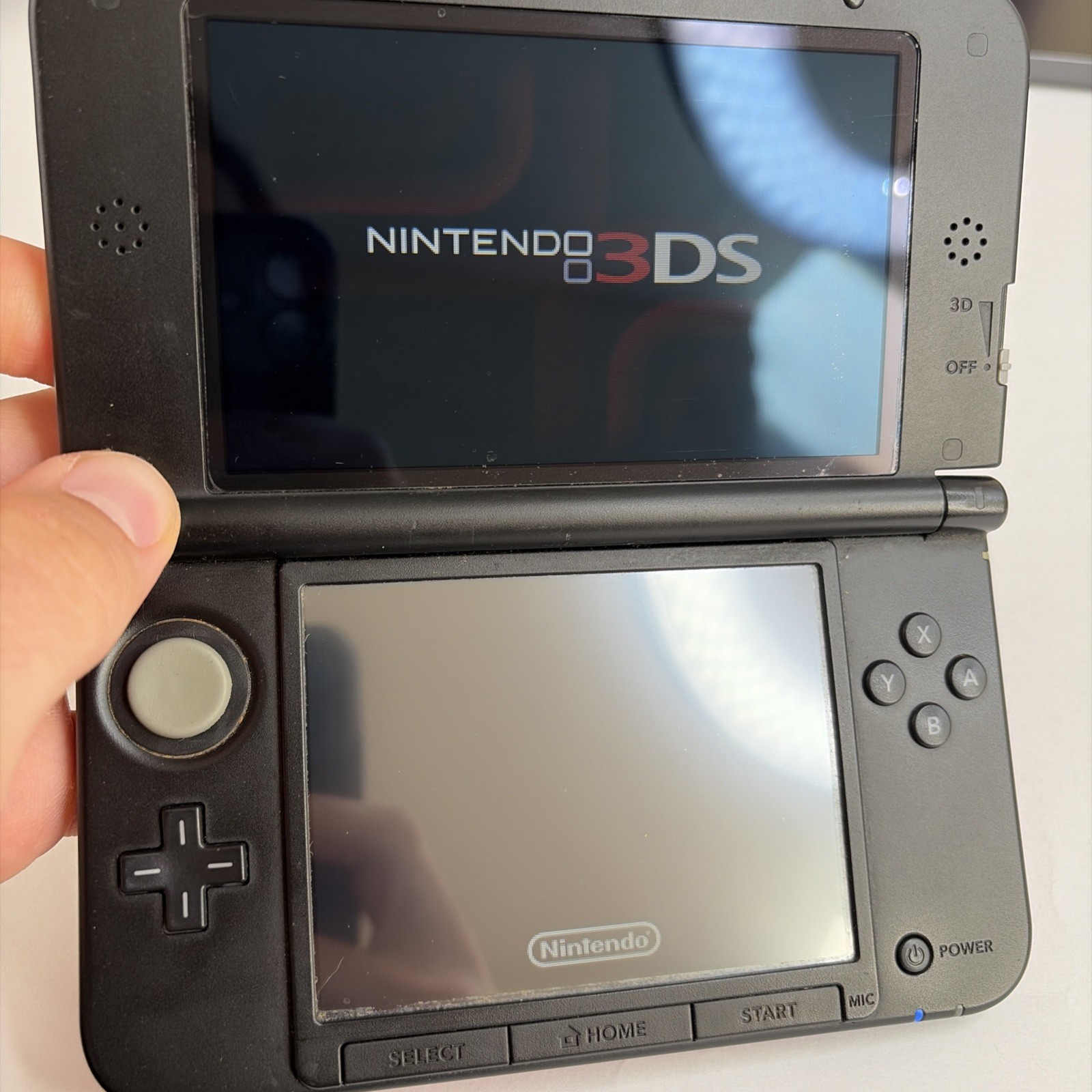 Nintendo 3DS XL LL SPR-001 JPN Red/Black Console With Charging Cable
