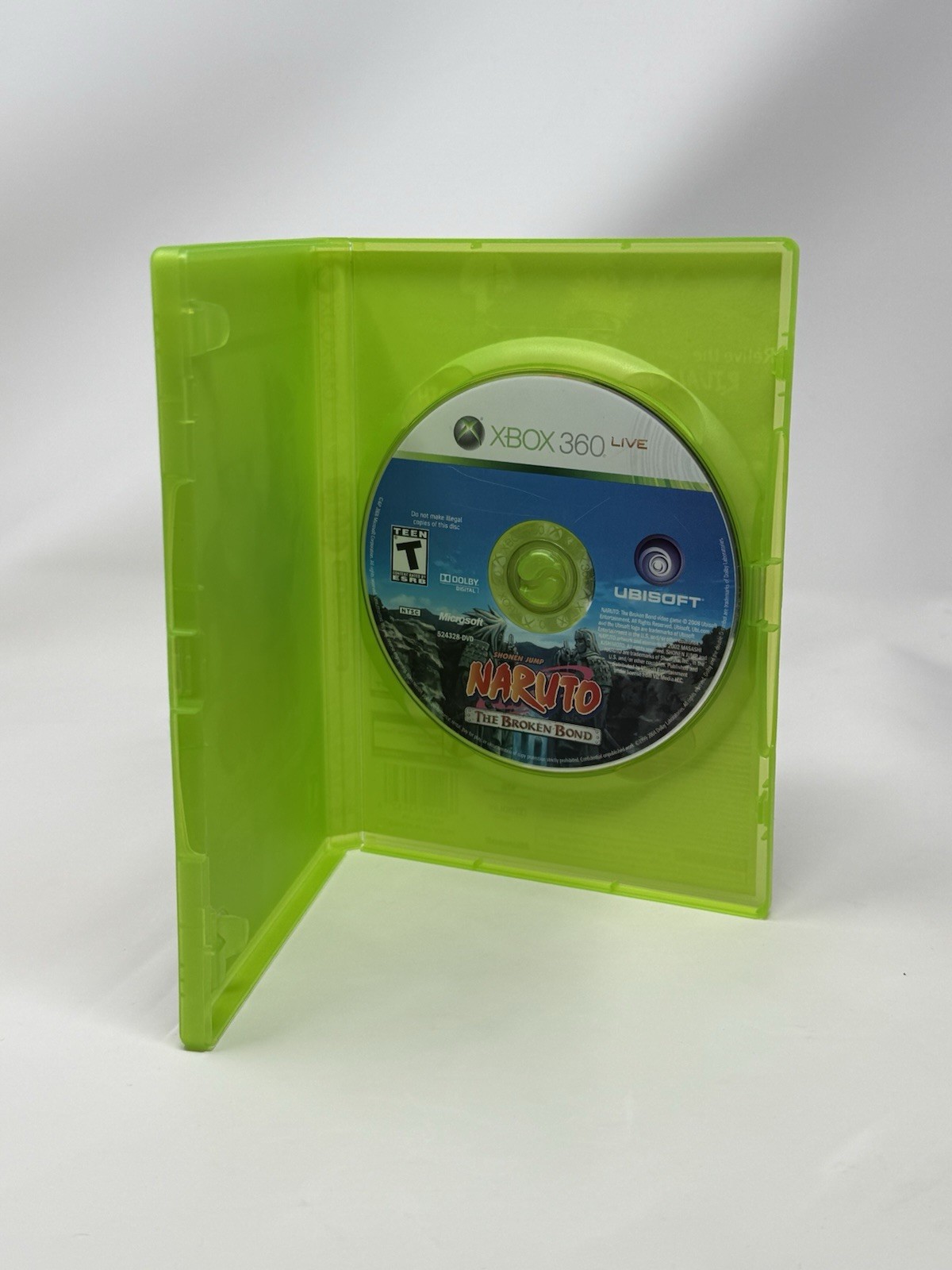 Naruto The Broken Bond Microsoft Xbox 360 Game + Case Mint Disc Authentic Tested