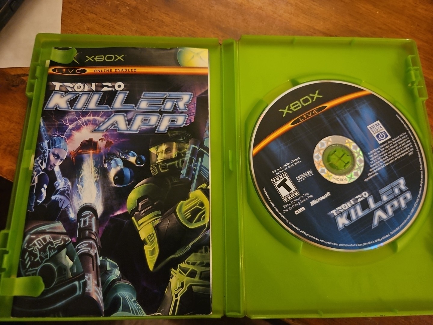 Tron 2.0: Killer App (Microsoft Xbox Original 2004) Complete Tested Working