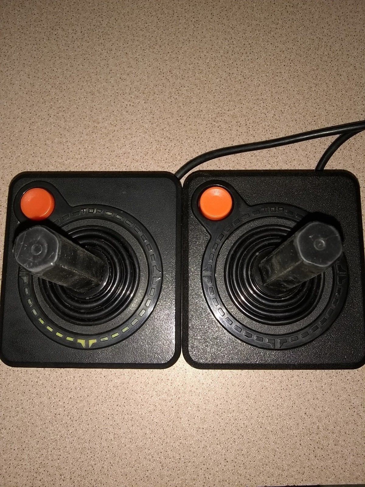 OEM Official Atari 2600 HEAVY SIXER Joystick Controller Lot Of 2 Work Perfectly