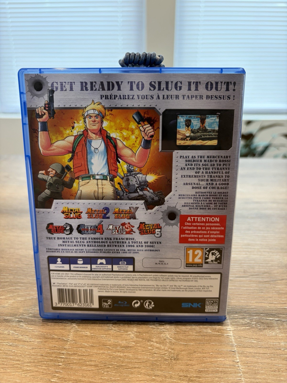 METAL SLUG ANTHOLOGY RARE PS4 Game EU Release, USA Seller CIB Complete Tested