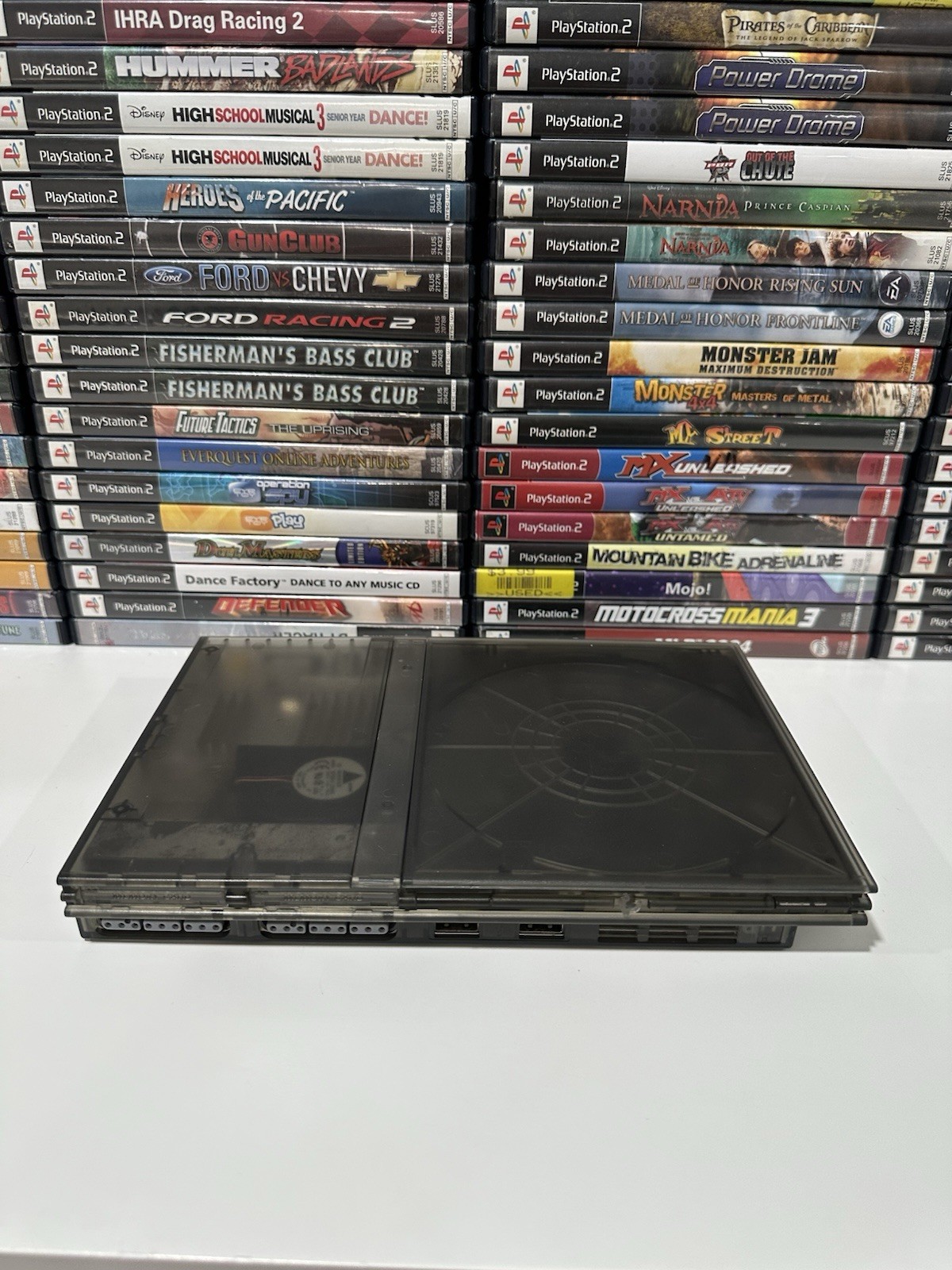 Sony PlayStation 2 PS2 Slim ZEN BLACK Console Bundle –Controller / Cables