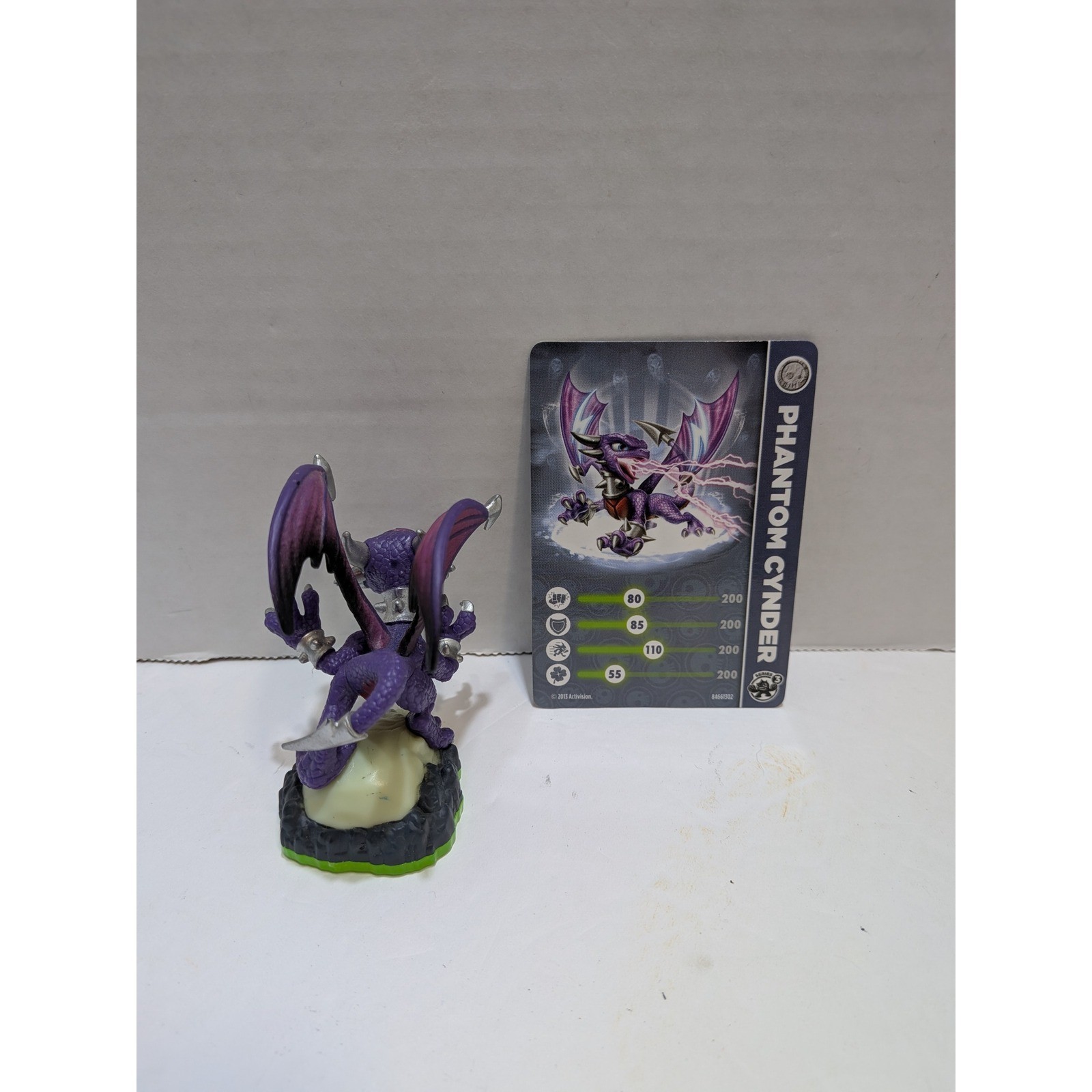 Activision Skylanders Phantom Cynder Figure Kids OS Purple Excellent Undead S2