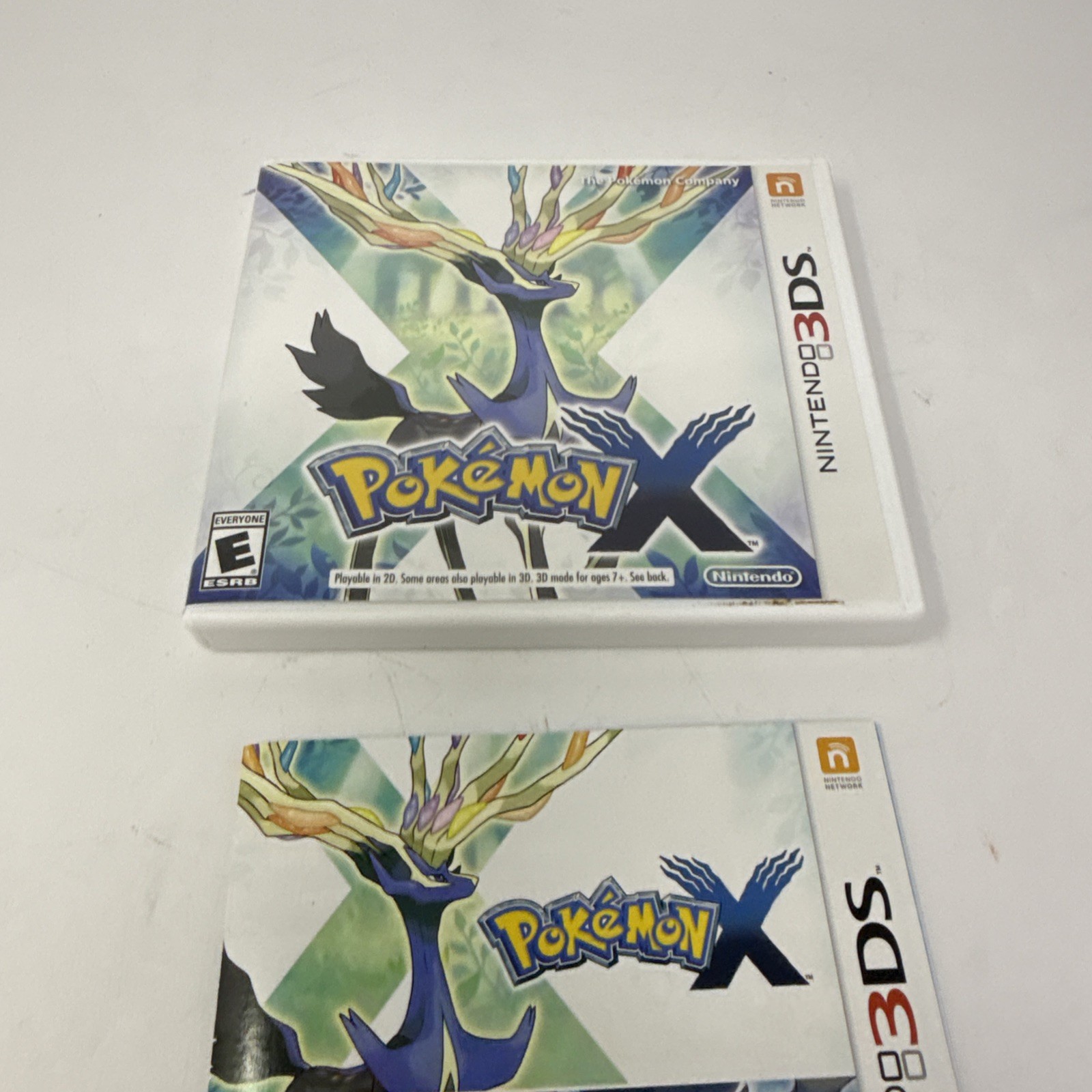 Pokemon X 3DS (Nintendo 3DS, 2013) Case & Manual Only – Game NOT Included!
