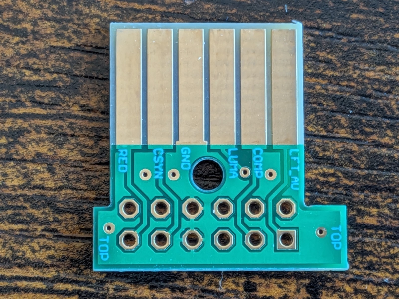 Multi-out panel with connectors for Nintendo NES-101 Top Loader gaming console