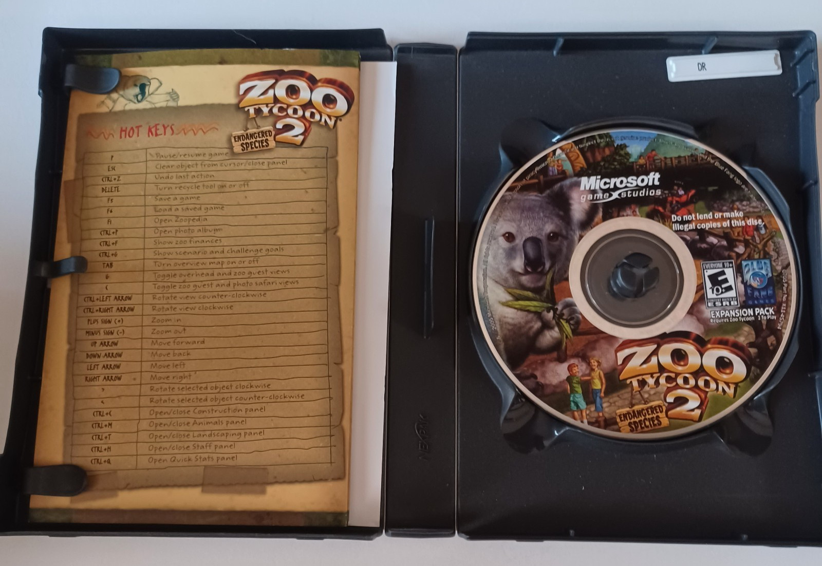 Zoo Tycoon 2 Endangered Species Expansion PC CD-ROM Game Complete