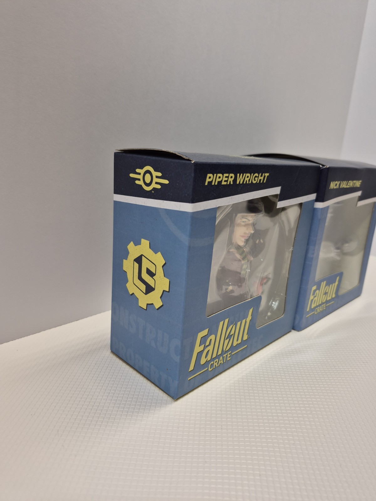 Fallout Crate Lot Nick Valentine & Piper Wright Figures NIB Loot Crate Bethesda
