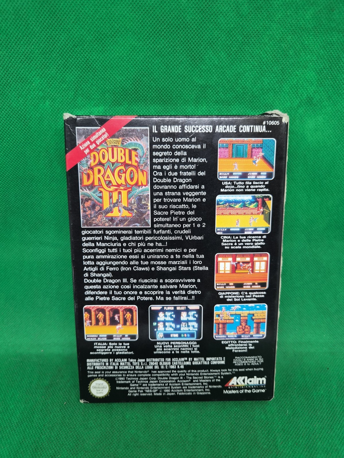 NINTENDO NES – DOUBLE DRAGON III – THE SACRED STONES – PAL A ITA – TESTED