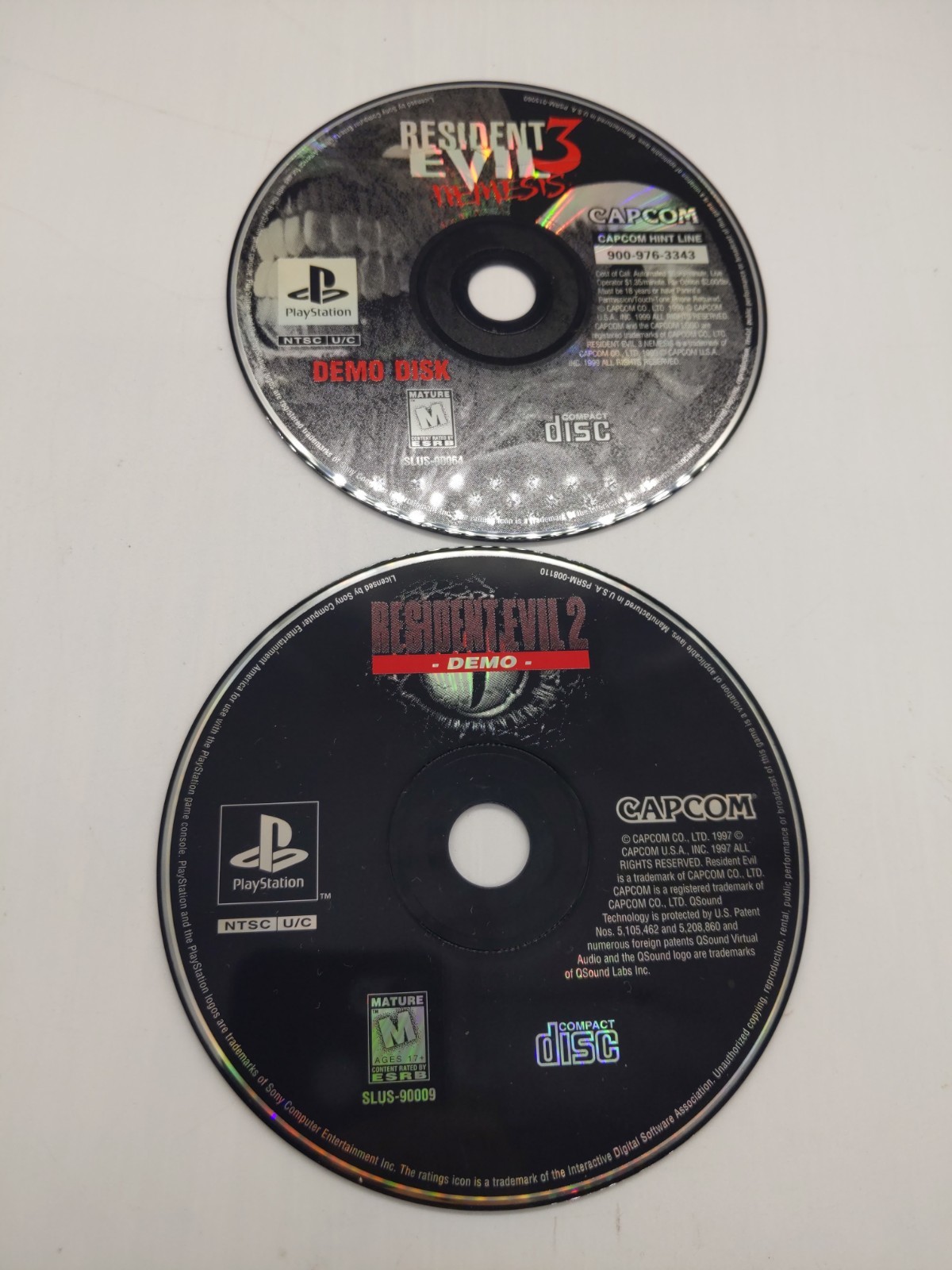 Resident Evil 2 & 3 Nemesis Demo Disk (Sony PlayStation 1 PS1) Disc Only
