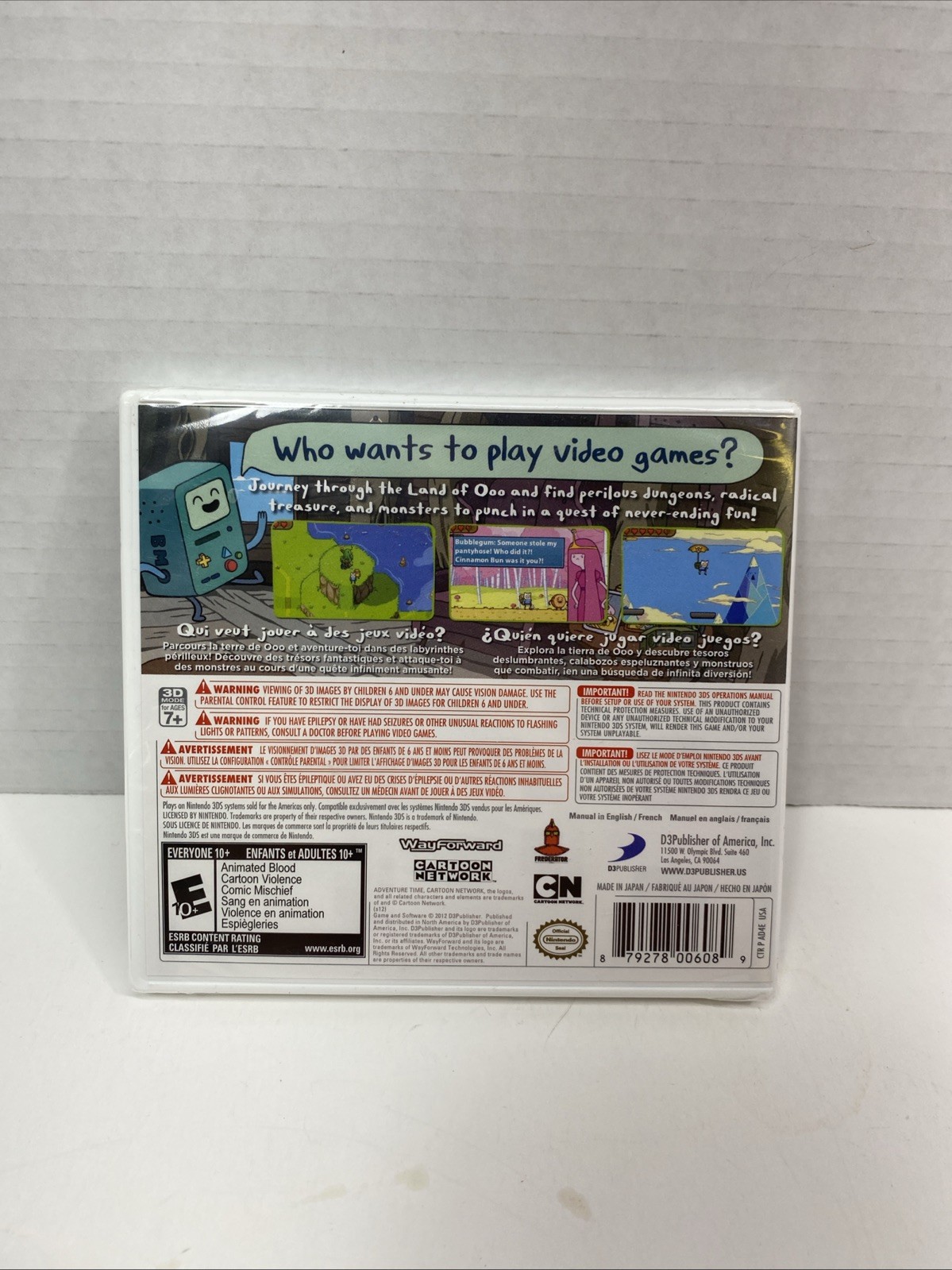 Adventure Time:Hey Ice King! Nintendo 3DS (Factory Sealed) 2012