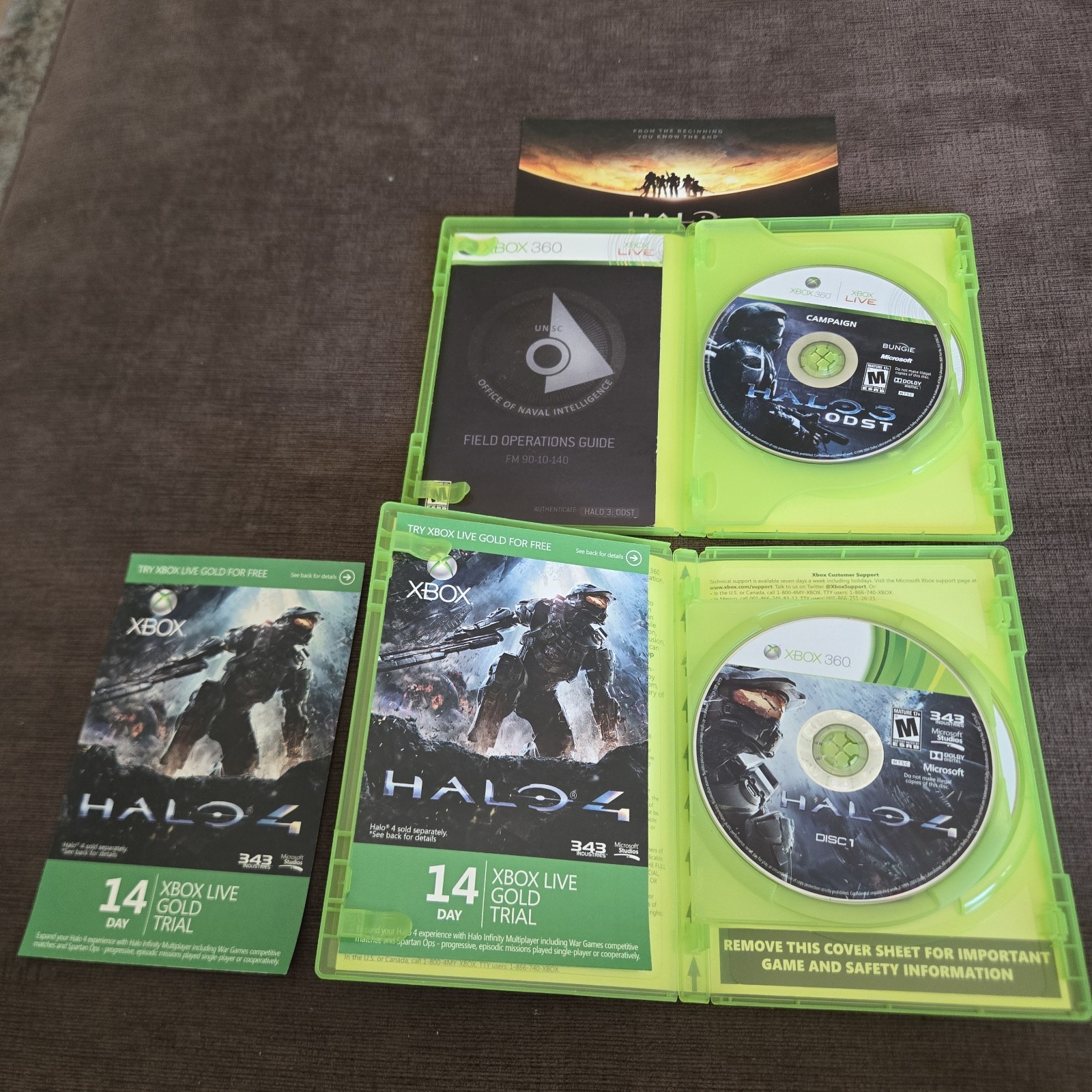 Halo Bundle Xbox – 8 Game Lot Halo 1 2 3 3 ODST 4 Wars Reach Anniversary Tested