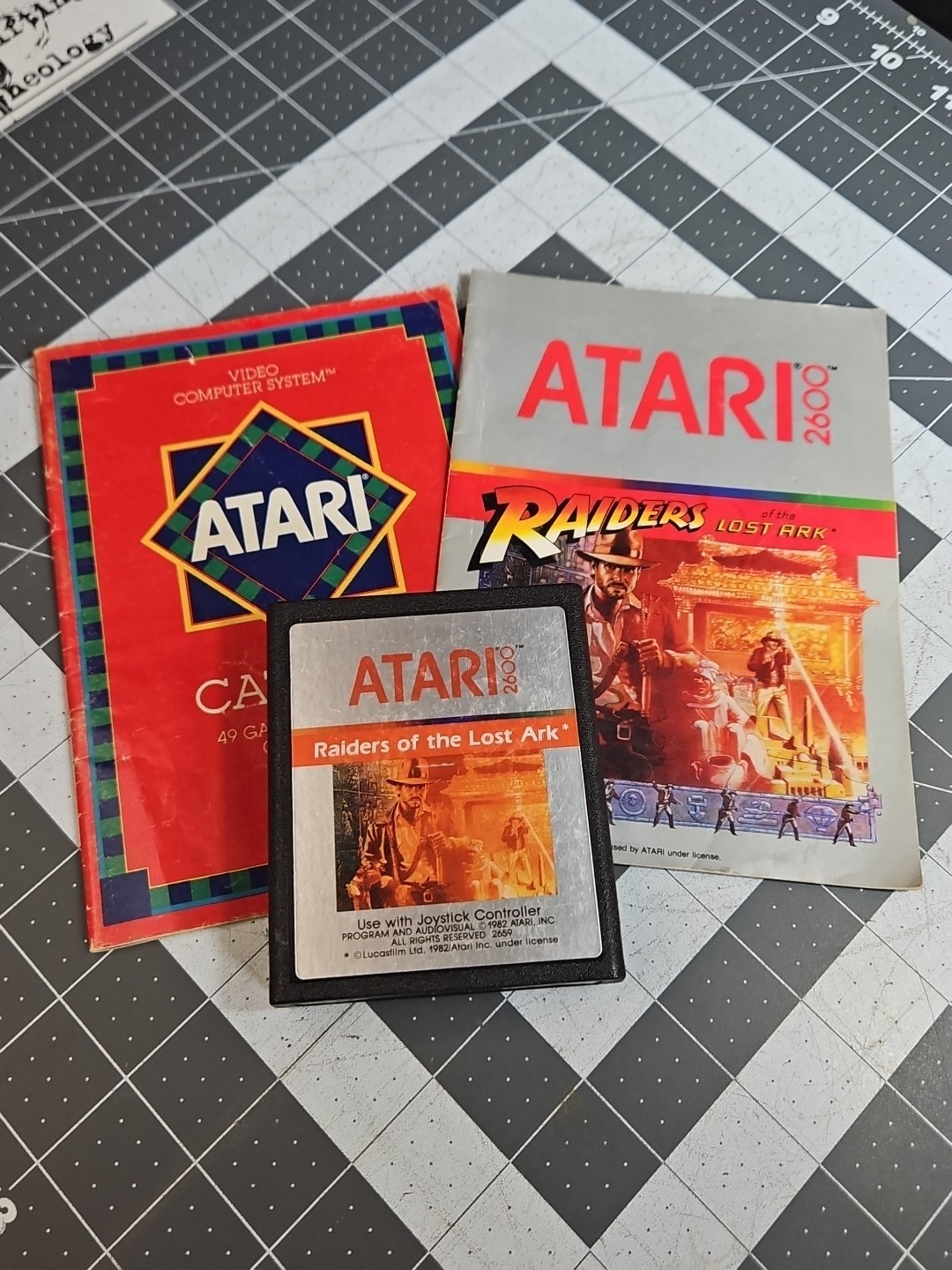 Raiders of the Lost Ark (Atari 2600, 1982) Indiana Jones Manual Catalog GUC E5